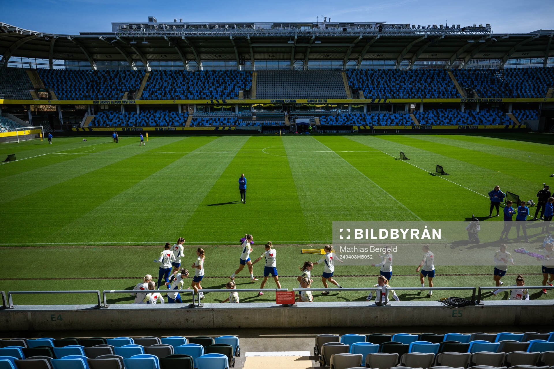 Players of the Swedish women’s national football team at