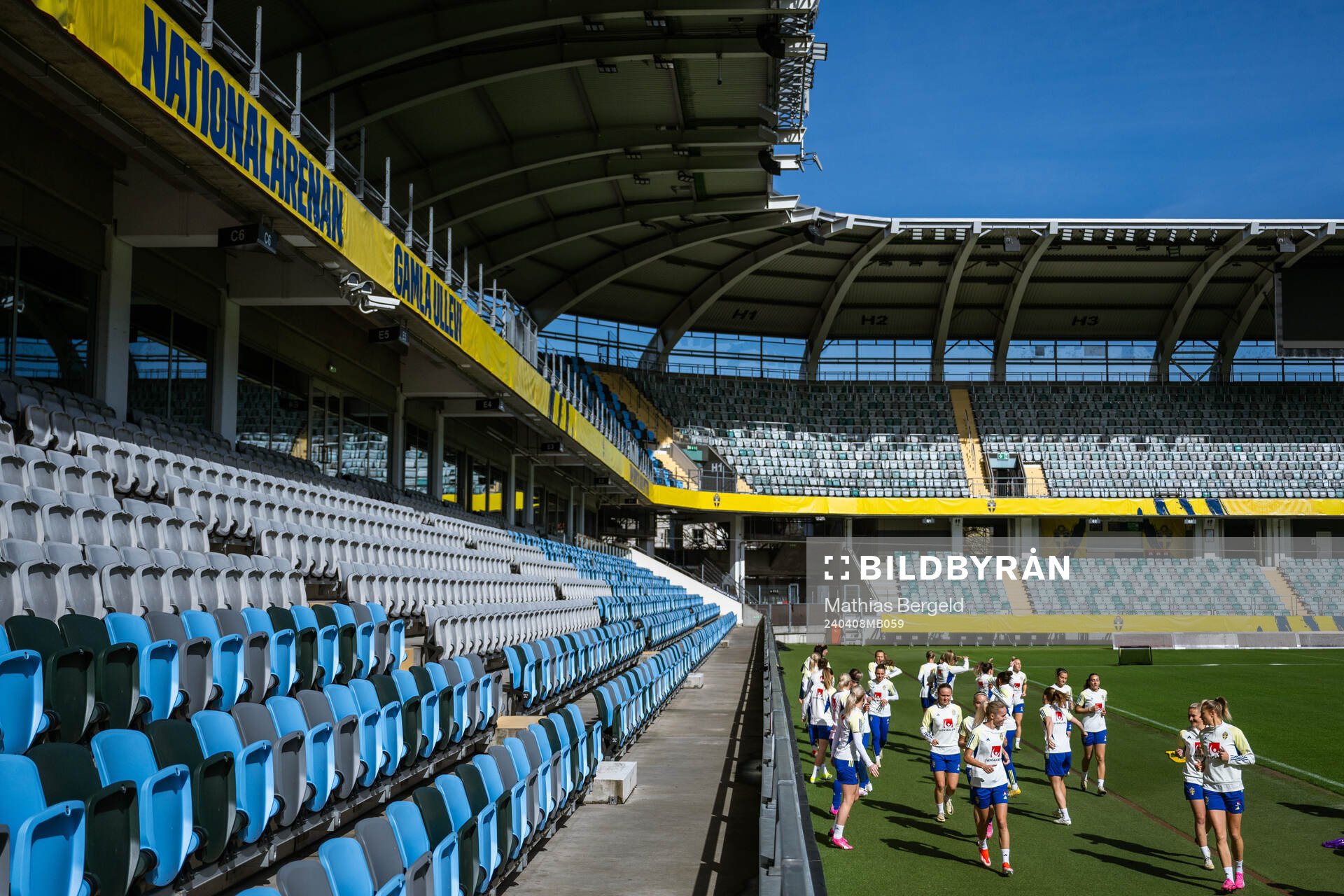 Players of the Swedish women’s national football team at