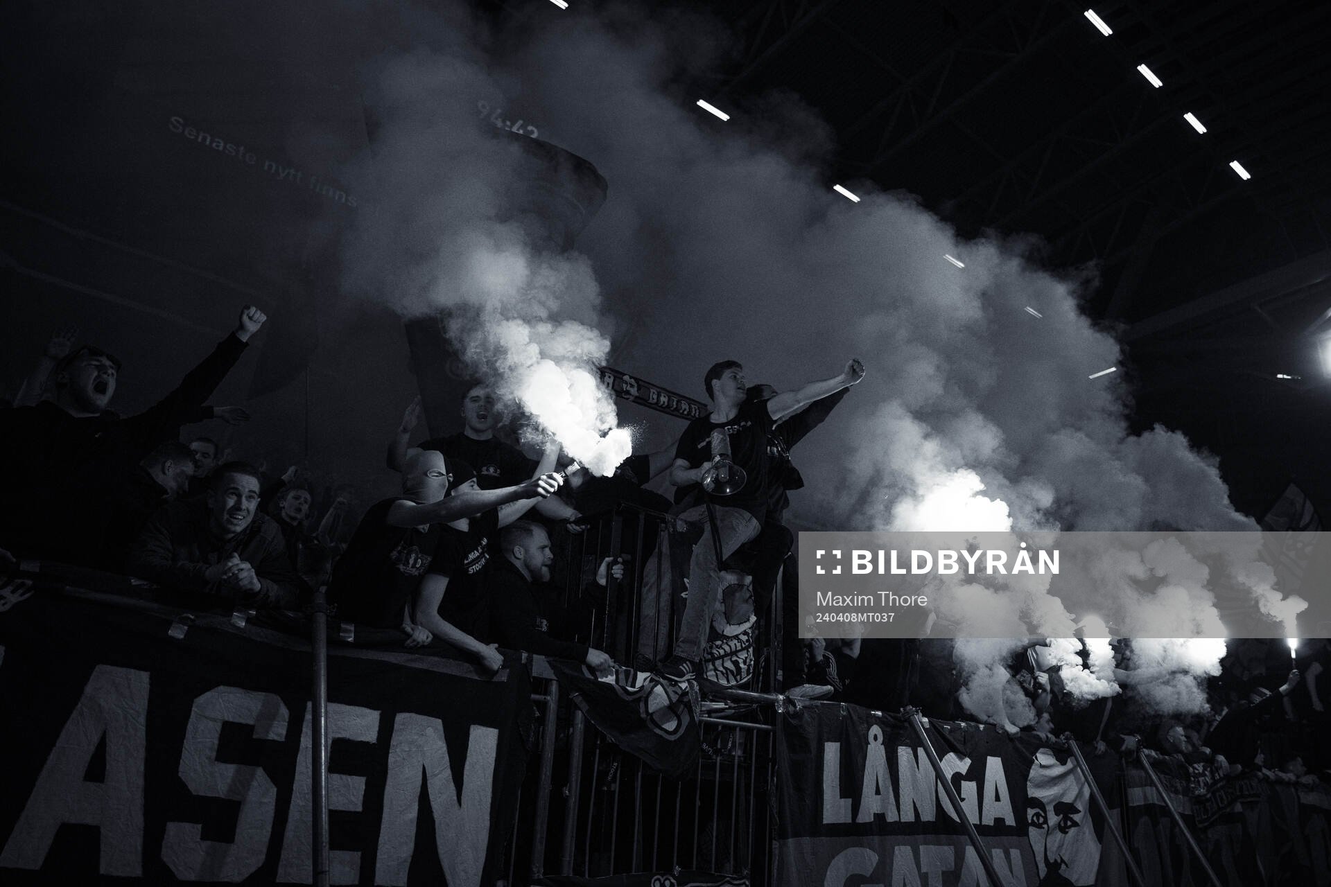Djurgårdens supportrar jublar