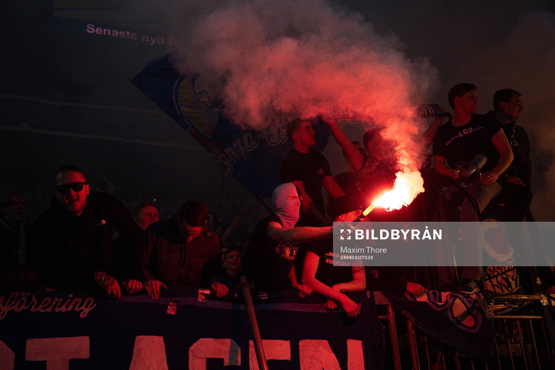 Djurgårdens supportrar jublar