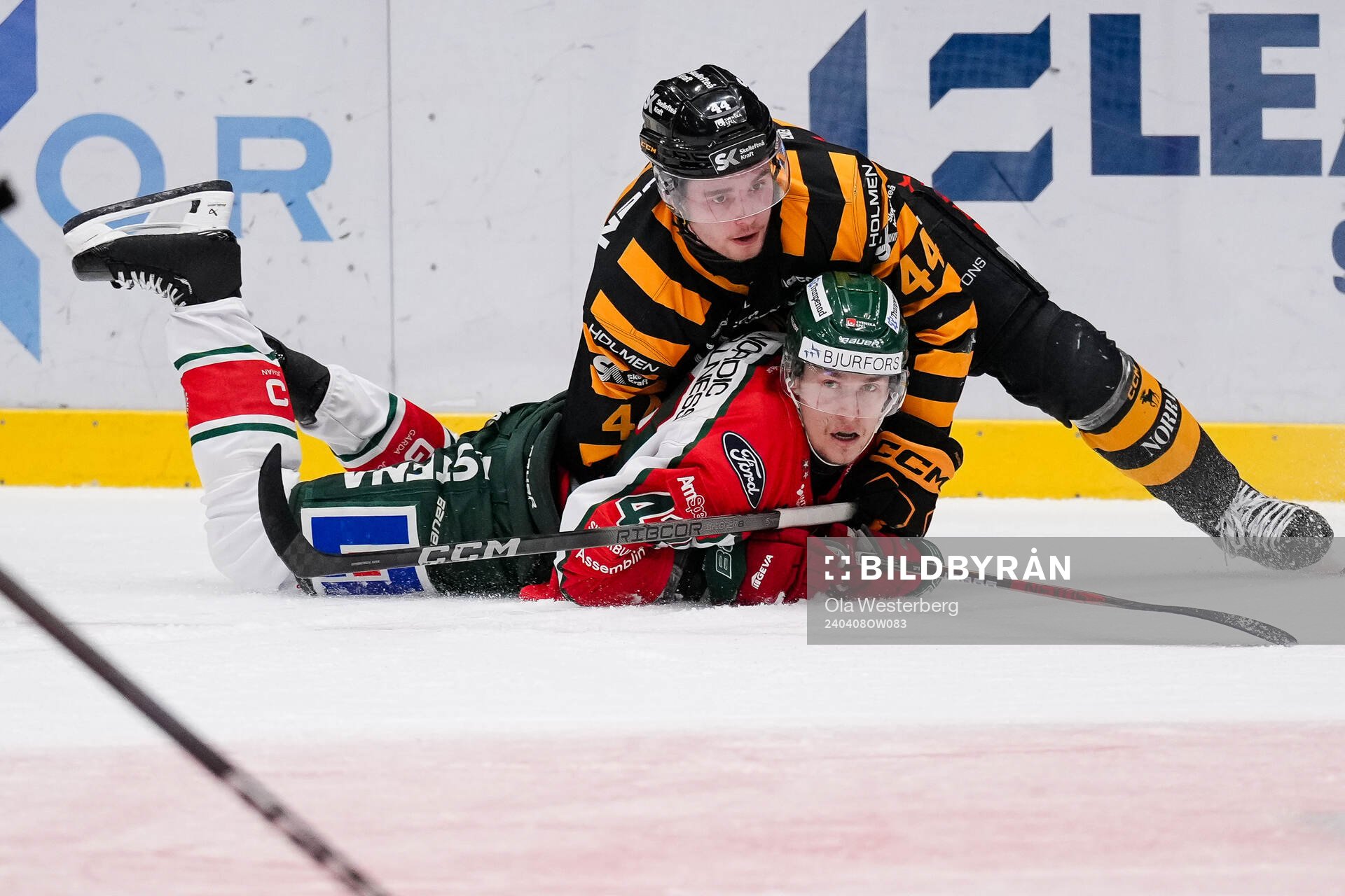 Skellefteås Elias Salomonsson och Frölundas Tom Nilsson