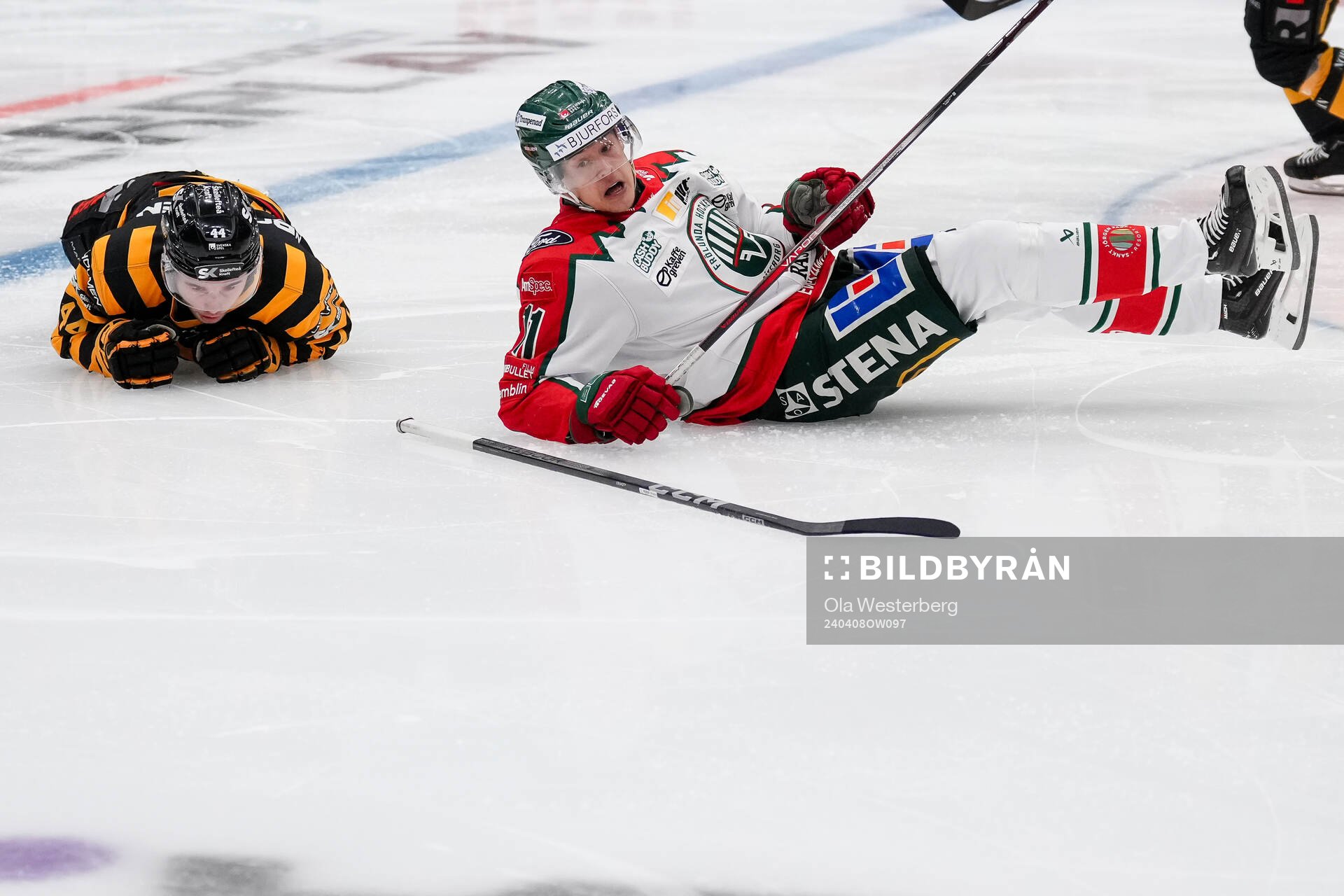 Skellefteås Elias Salomonsson och Frölundas Erik Borg