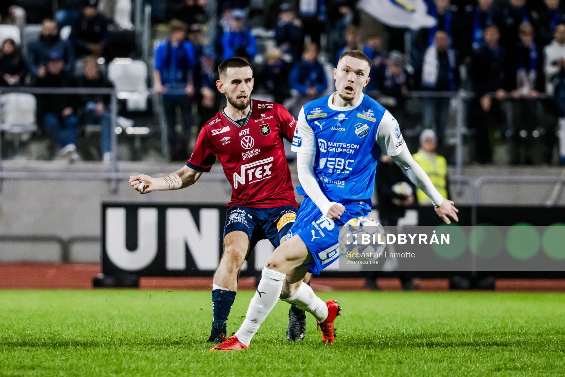 Örgrytes Erion Sadiku och IK Oddevolds Hugo Tilly