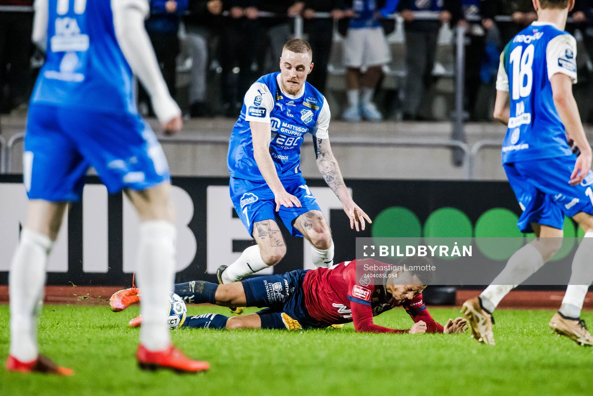IK Oddevolds Filip Karlin och Örgrytes Tobias Sana