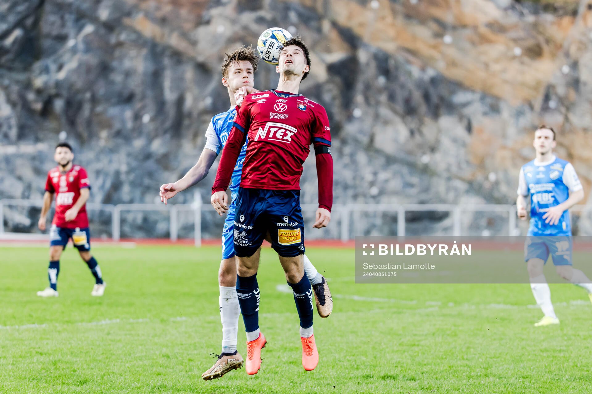 IK Oddevolds Gustav Forssell och Örgrytes Daniel Paulson