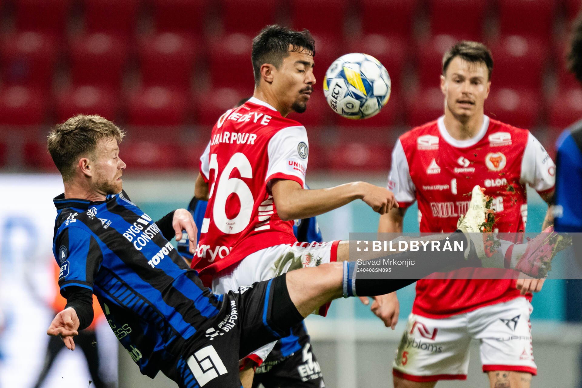 Sirius Dennis Widgren och Kalmars Arash Motaraghebjafarpour
