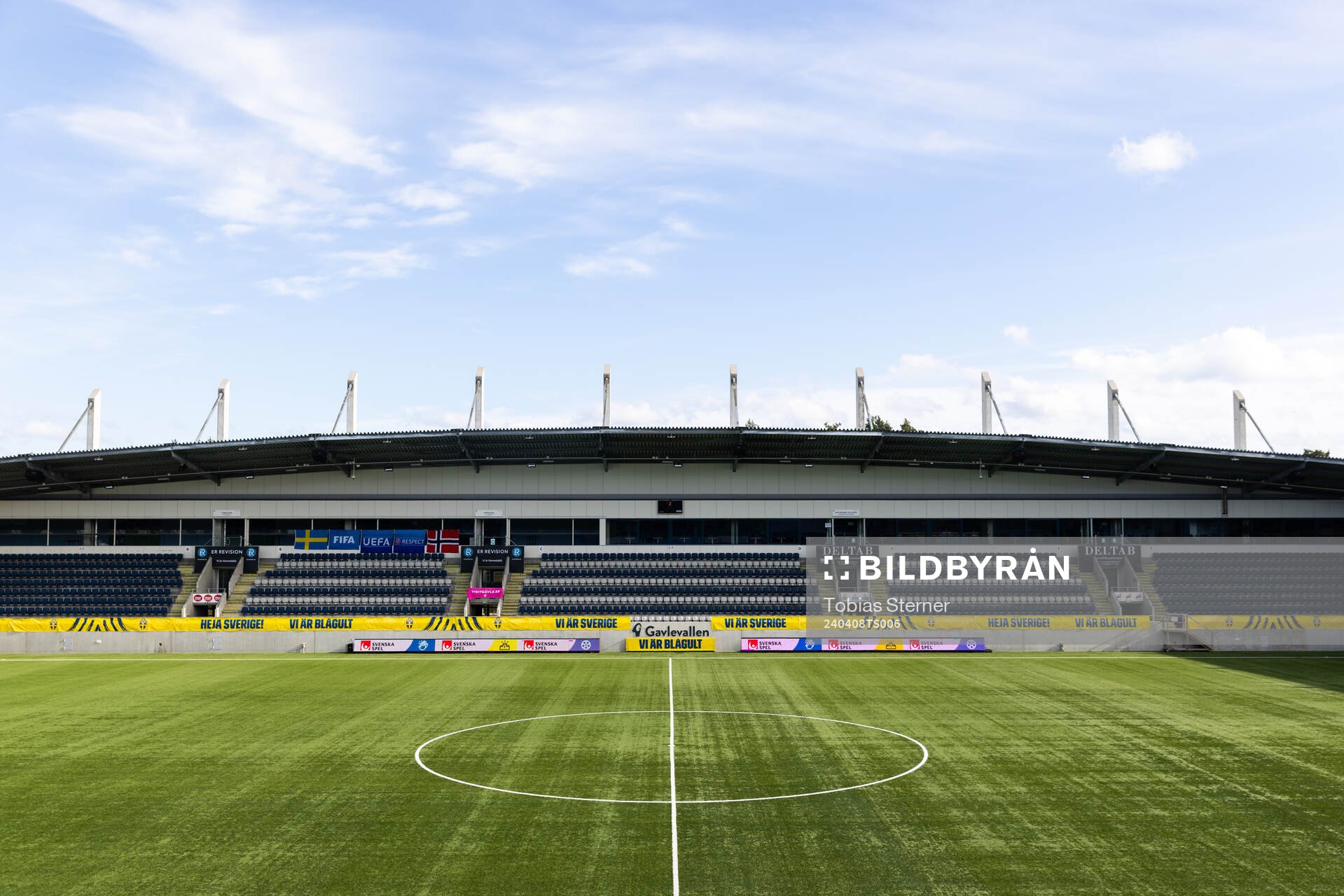 Gavlevallen ahead of the under-23 international friendly football match between Sweden and Norway on April 8, 2024 in Gävle.