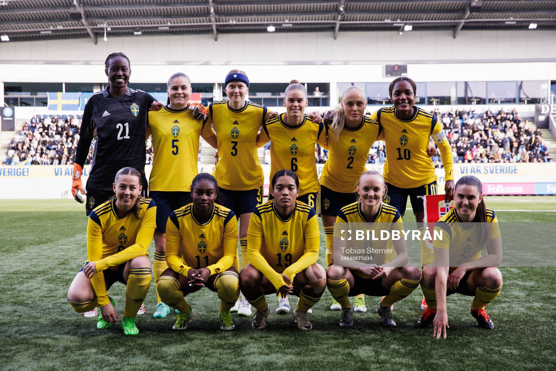 The starting eleven of Sweden