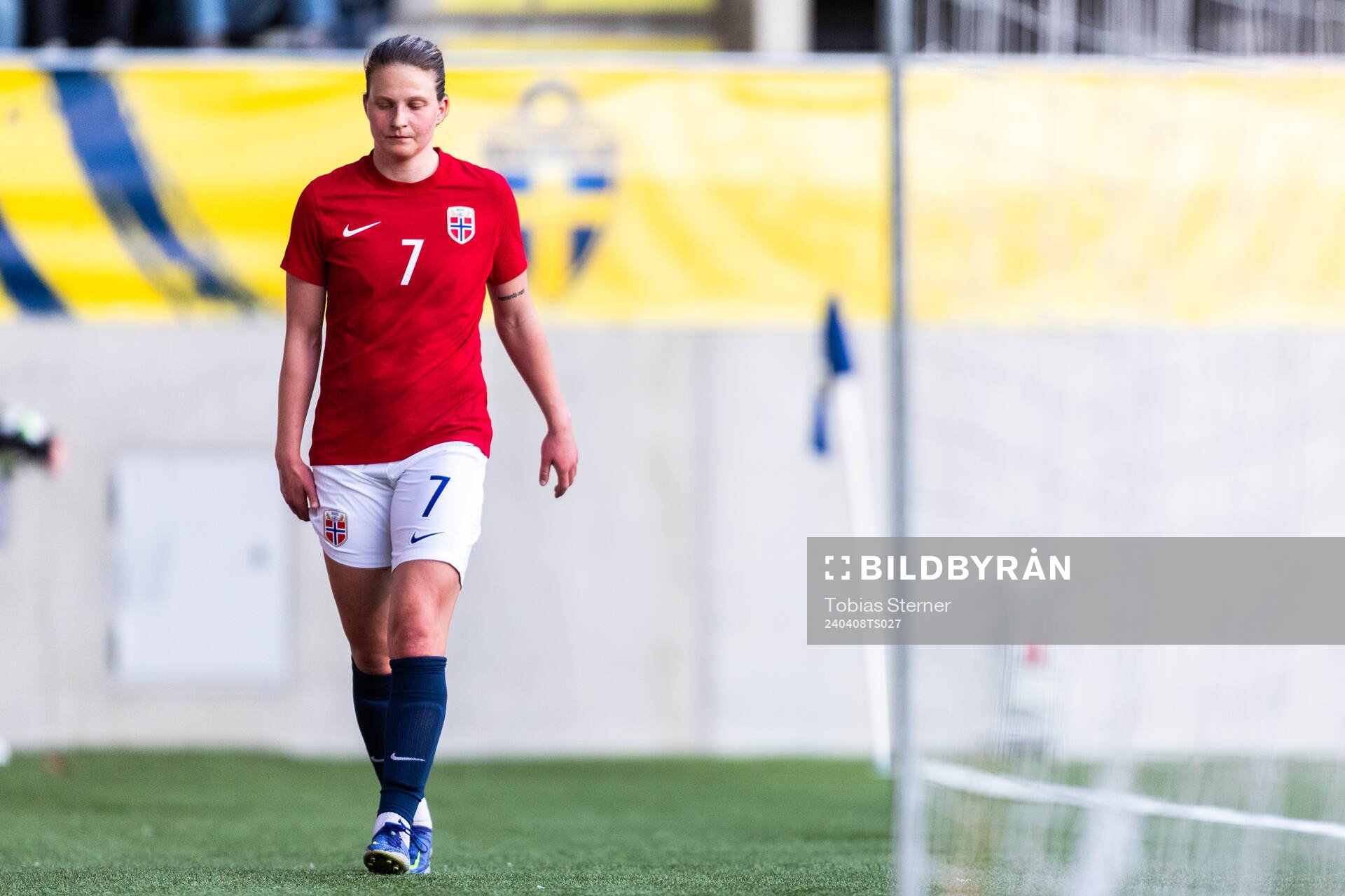 Elise Stenevik of Norway looks dejected