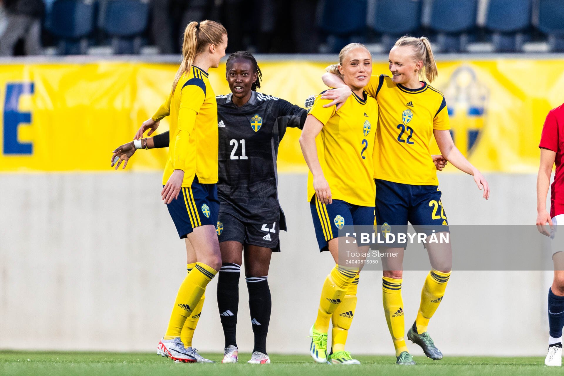 Goalkeeper Angel Mukasa celebrate with team mates