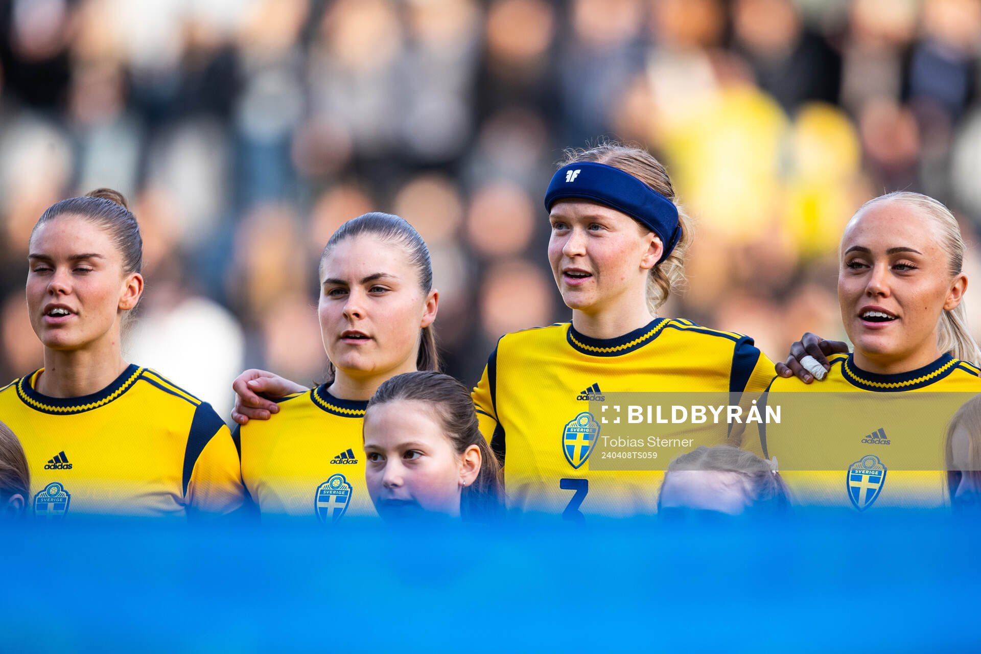 Emma Östlund of Sweden ahead of the under-23 international friendly football match between Sweden and Norway on April 8, 2024 in Gävle.