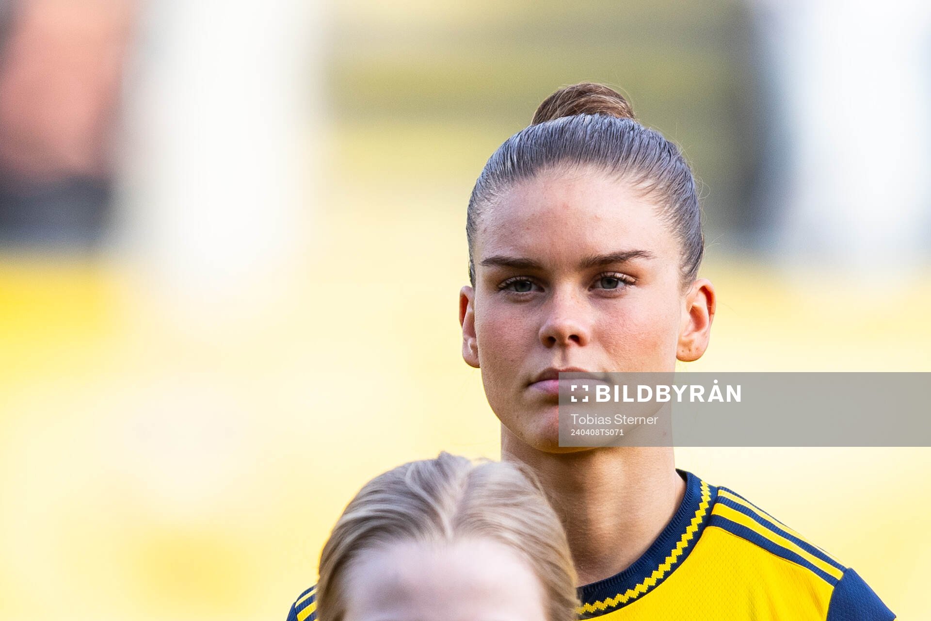 My Cato of Sweden ahead of the under-23 international friendly football match between Sweden and Norway on April 8, 2024 in Gävle.