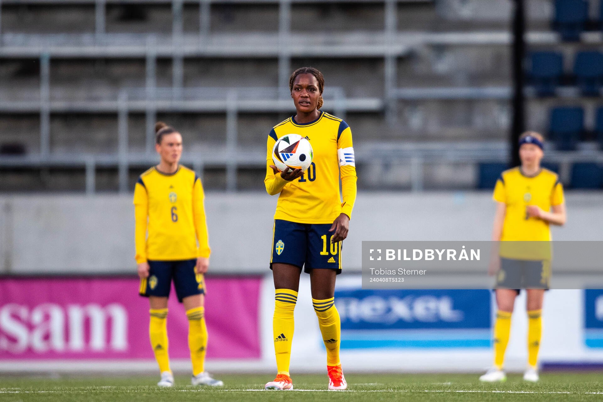 Evelyn Ijeh of Sweden looks dejected