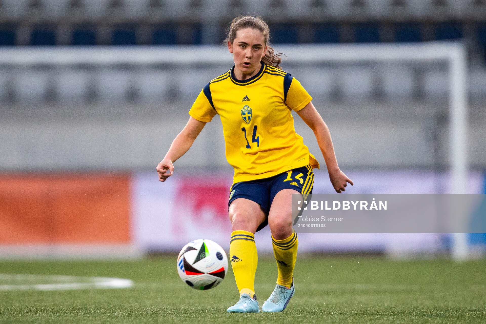 Matilda Eriksson Kristell of Sweden during the under-23 international friendly football match between Sweden and Norway on April 8, 2024 in Gävle.