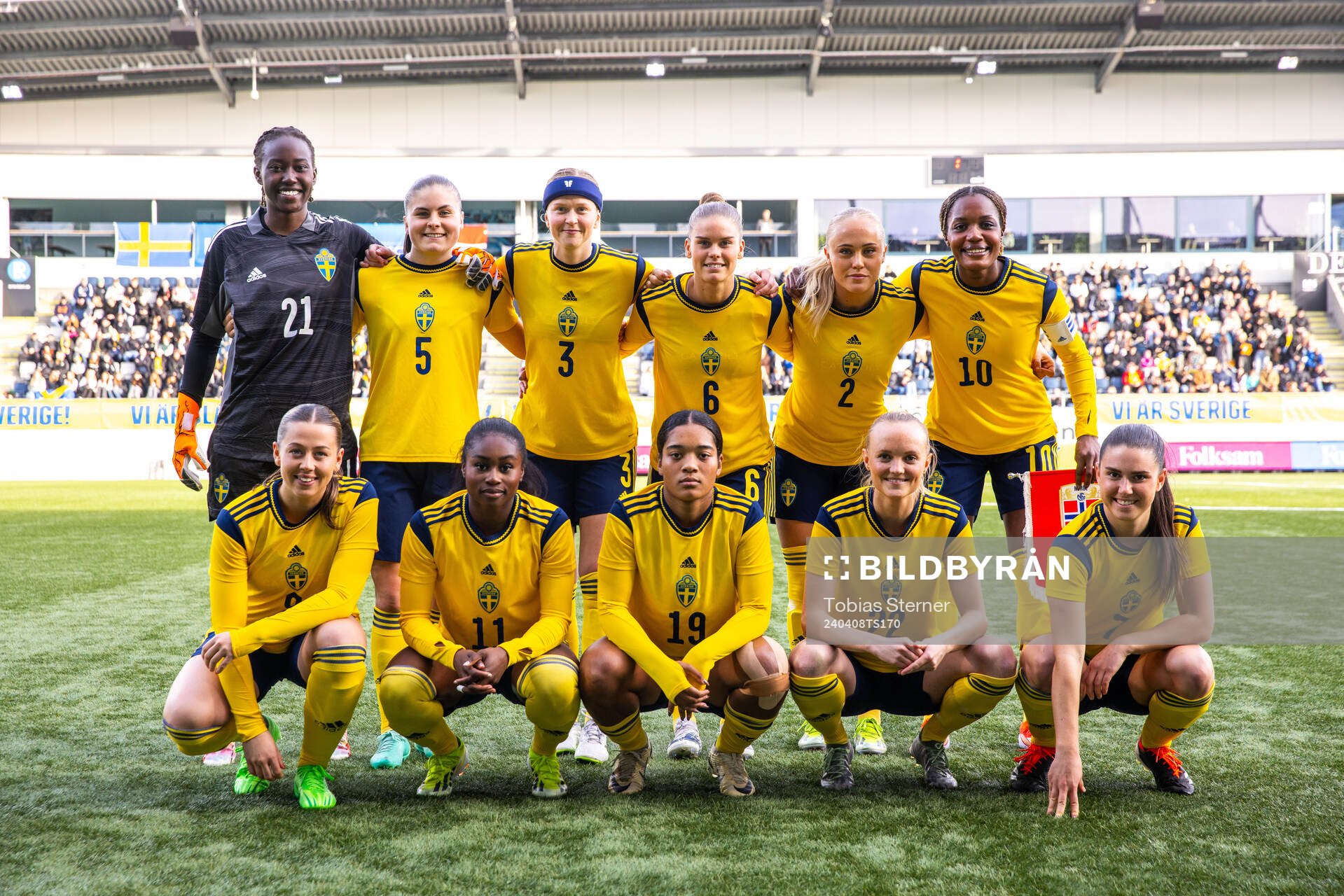 The starting eleven of Sweden