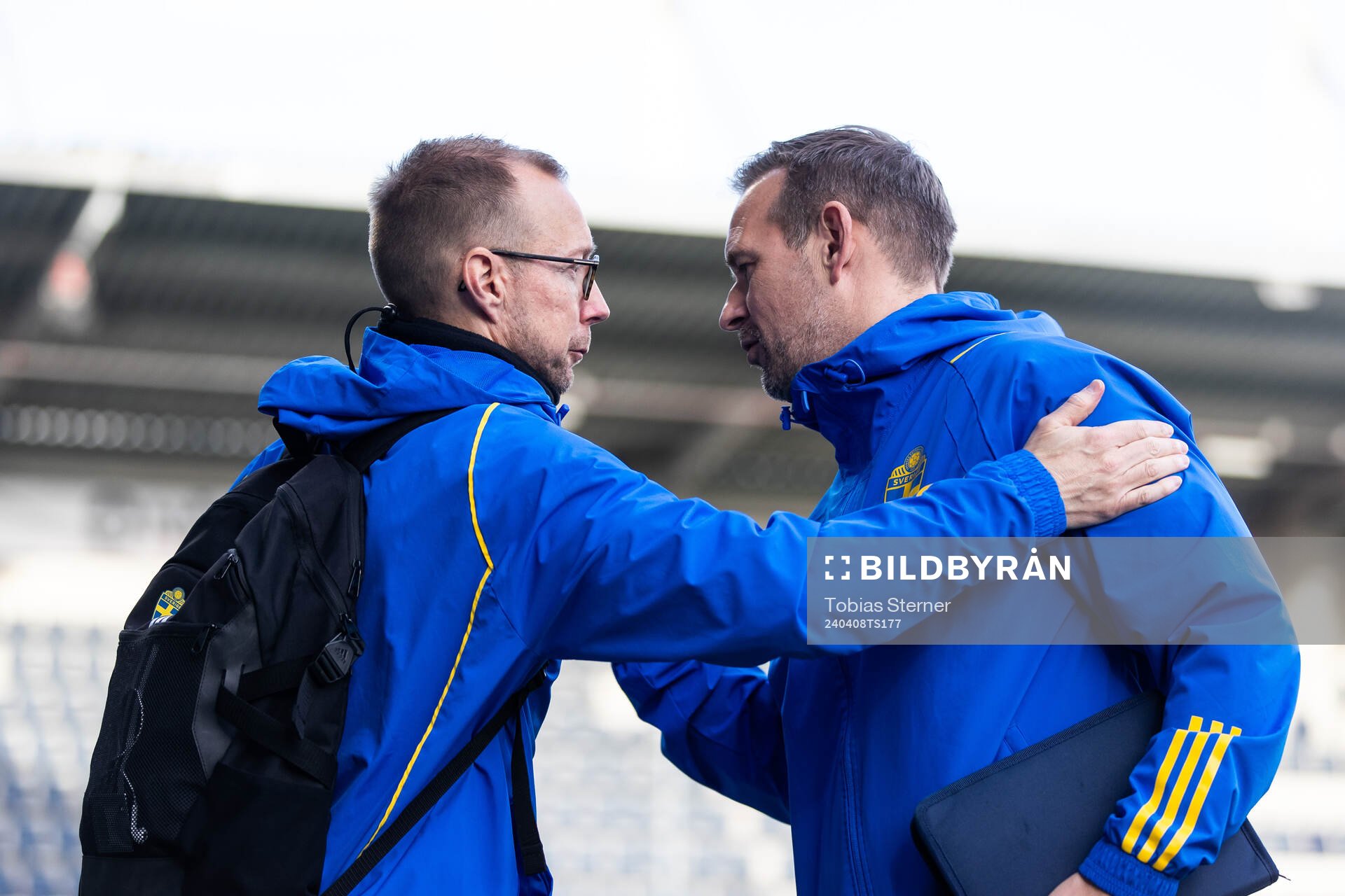 Analyst Anders Wasserman and Head coach Martin Qwarmans