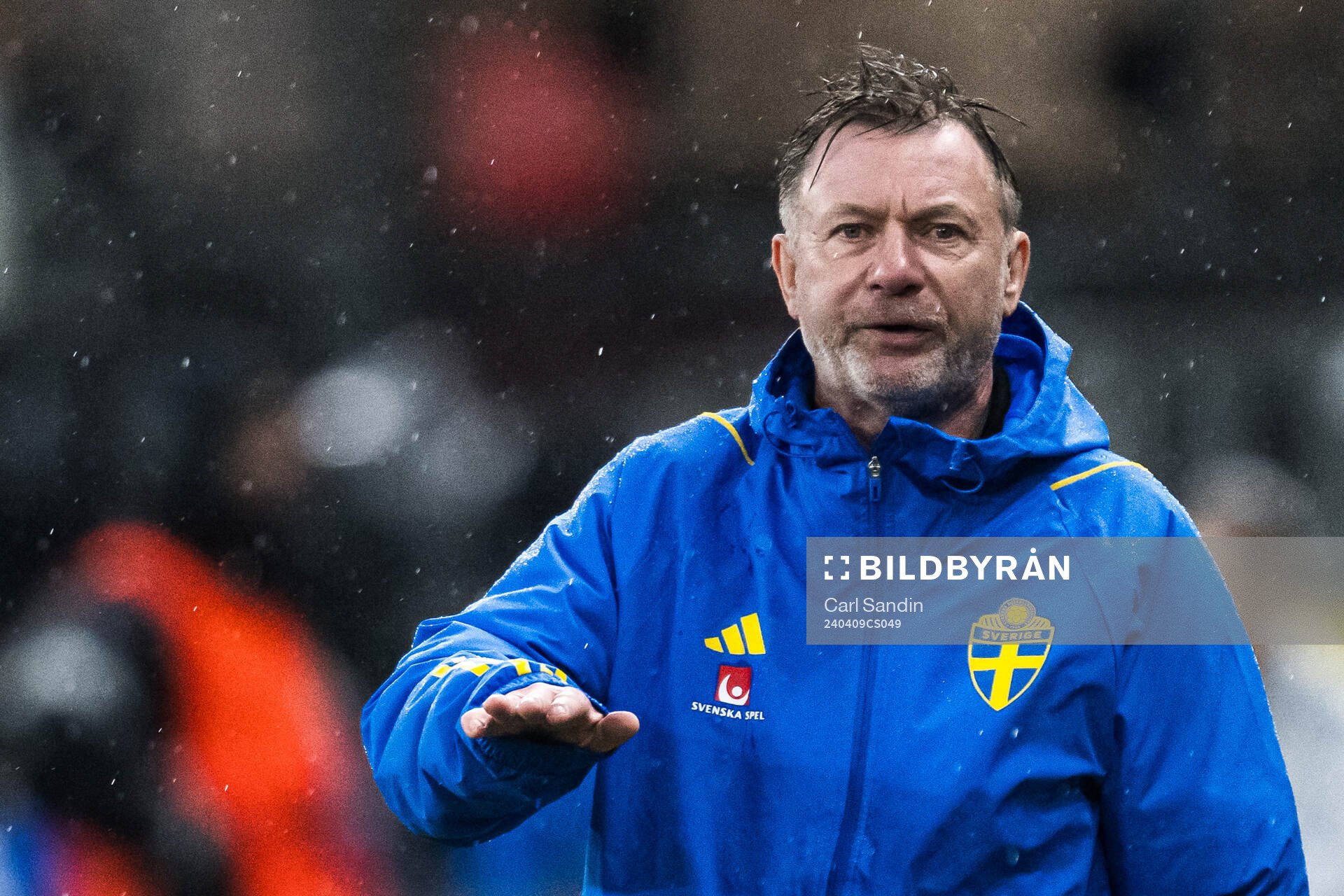 Head coach Peter Gerhardsson of Sweden