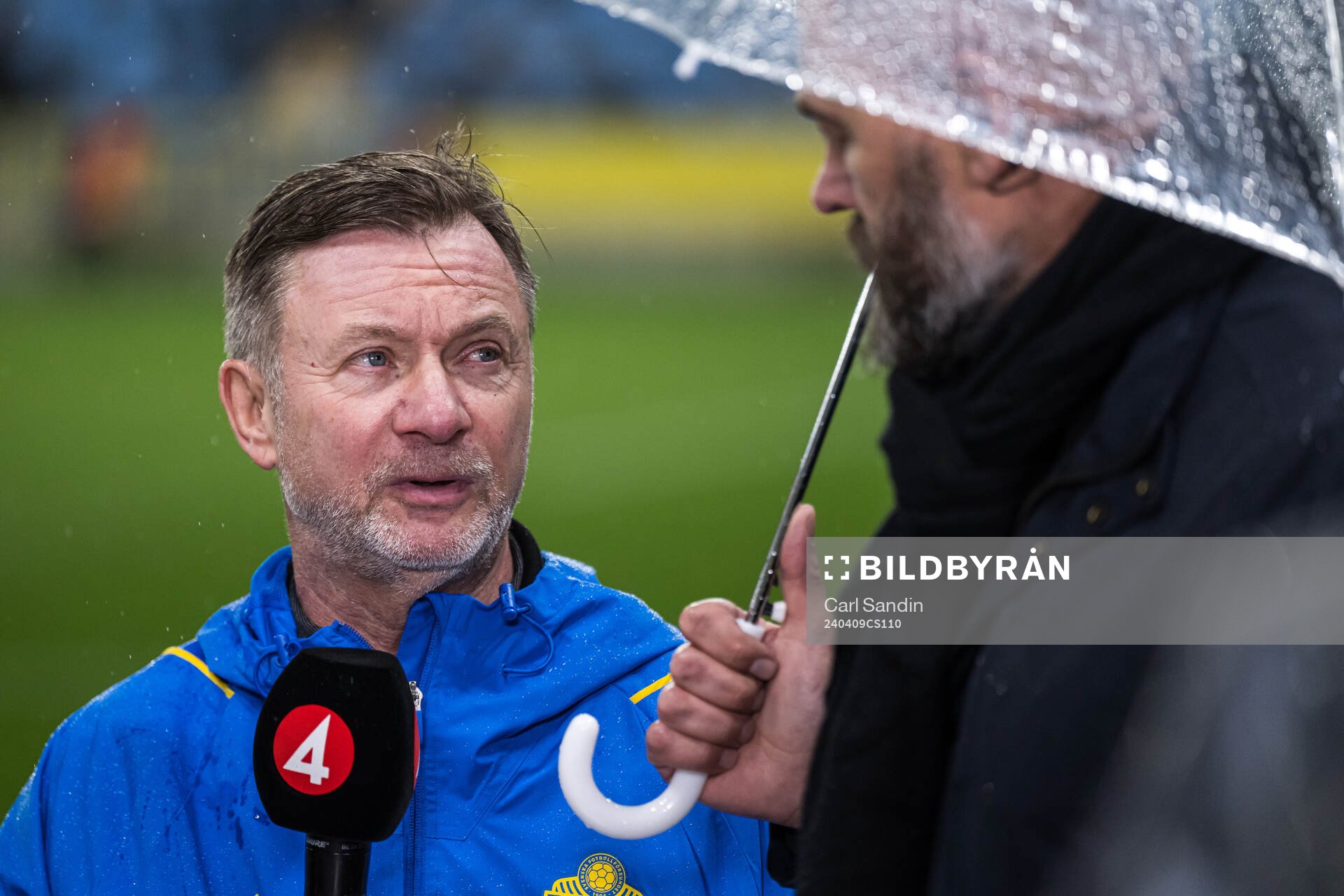 Head coach Peter Gerhardsson of Sweden in Swedish