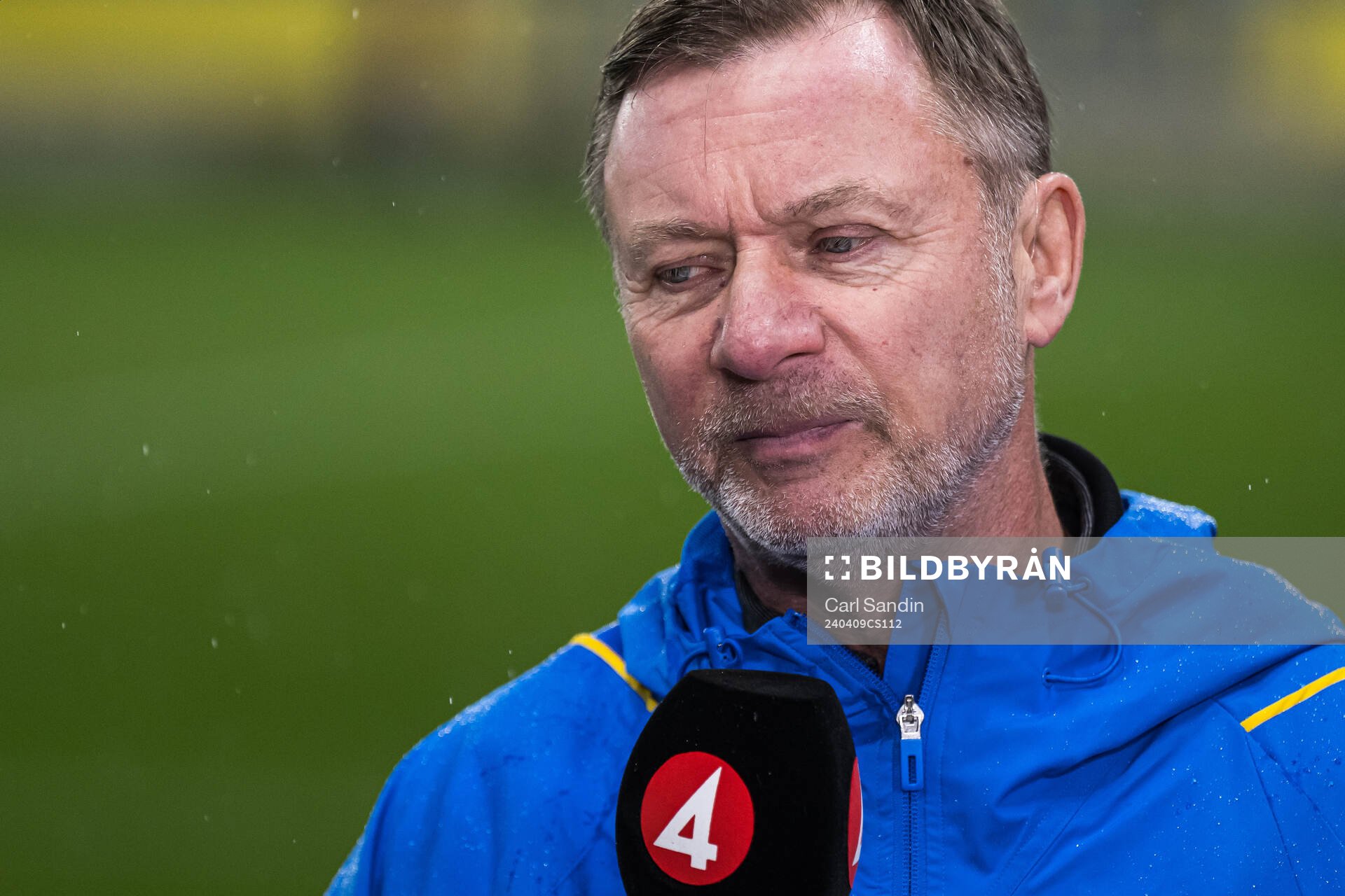 Head coach Peter Gerhardsson of Sweden in Swedish
