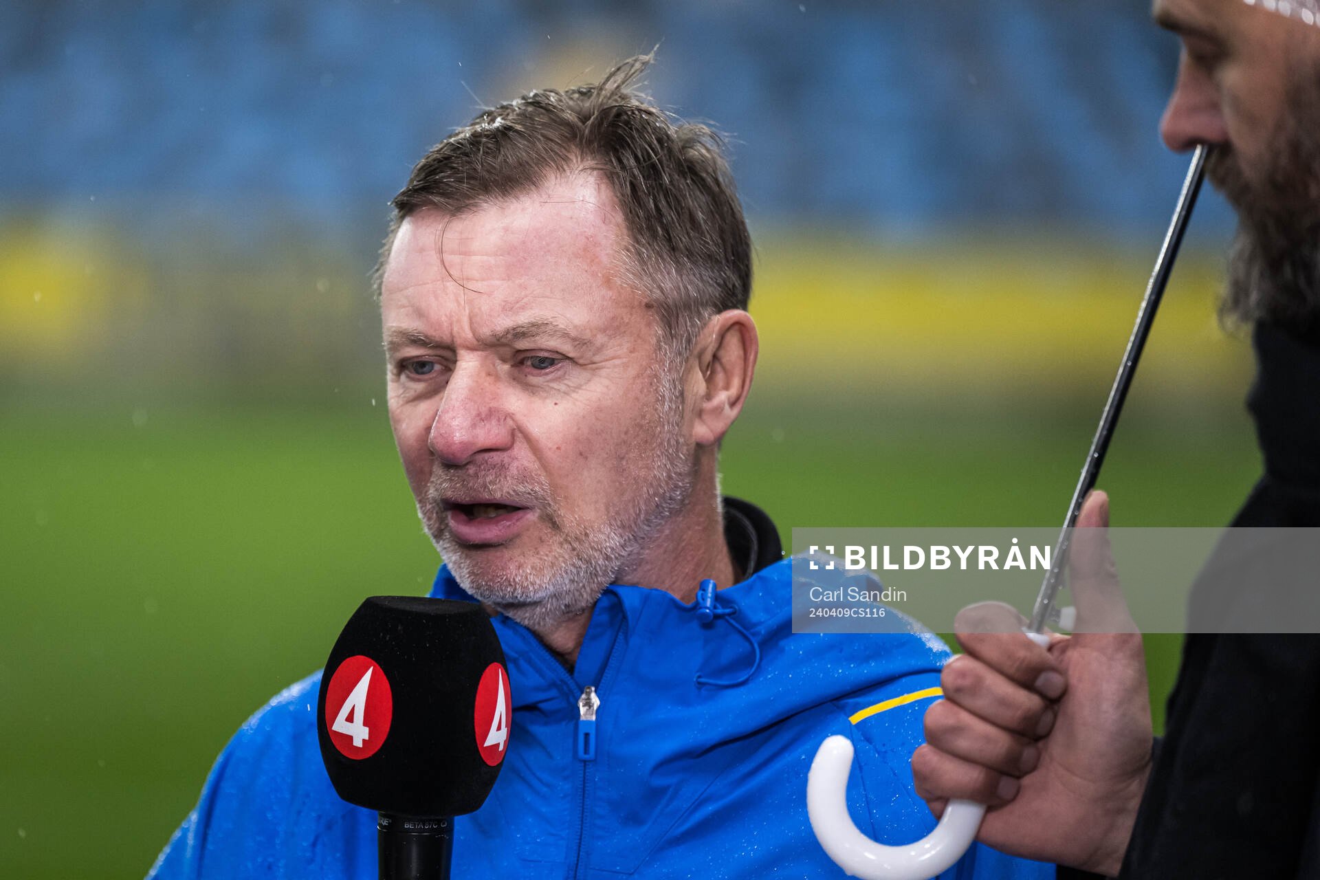 Head coach Peter Gerhardsson of Sweden in Swedish