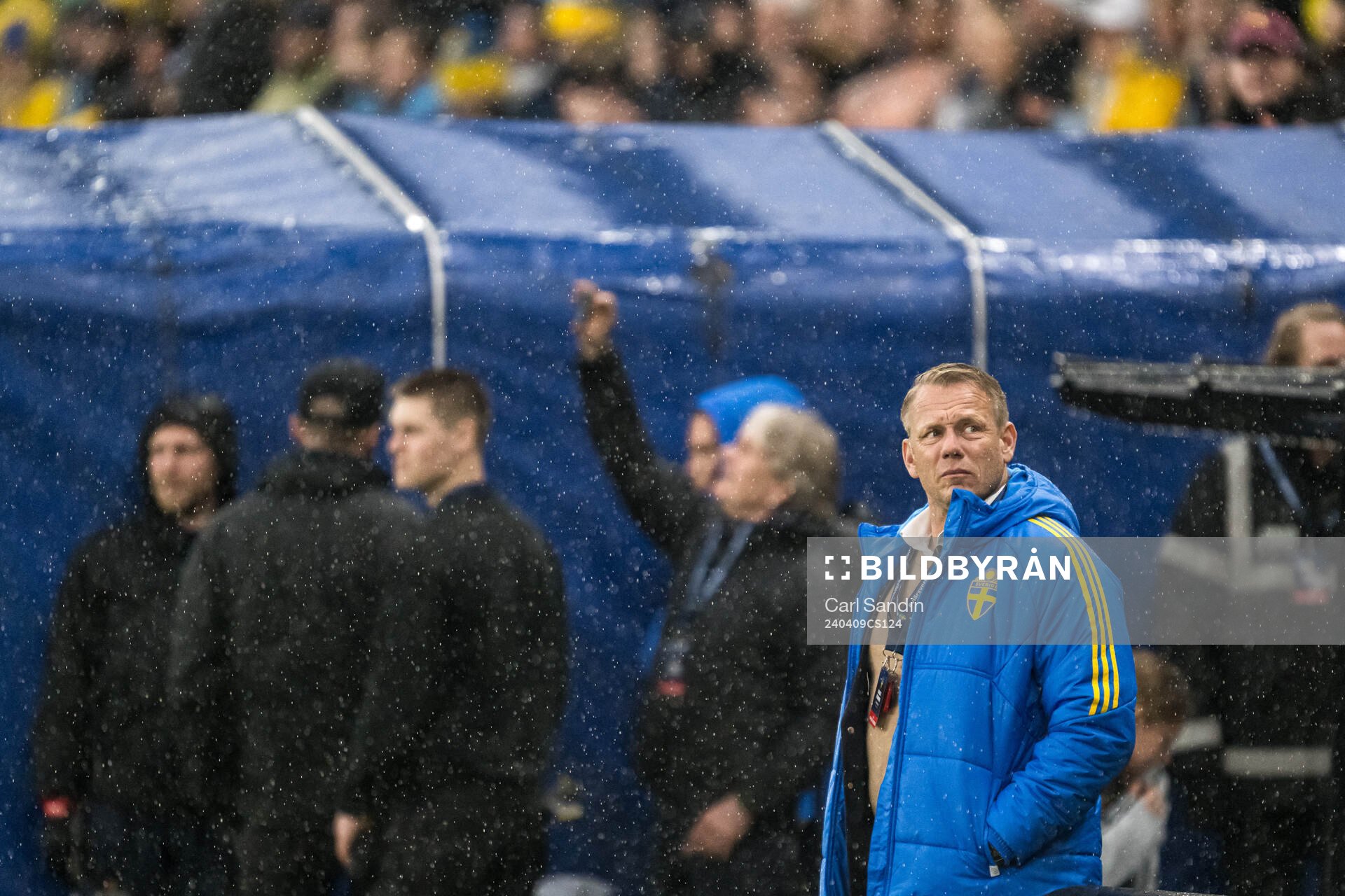 Stefan Dejemyr, head of security of Sweden, ahead the UEFA