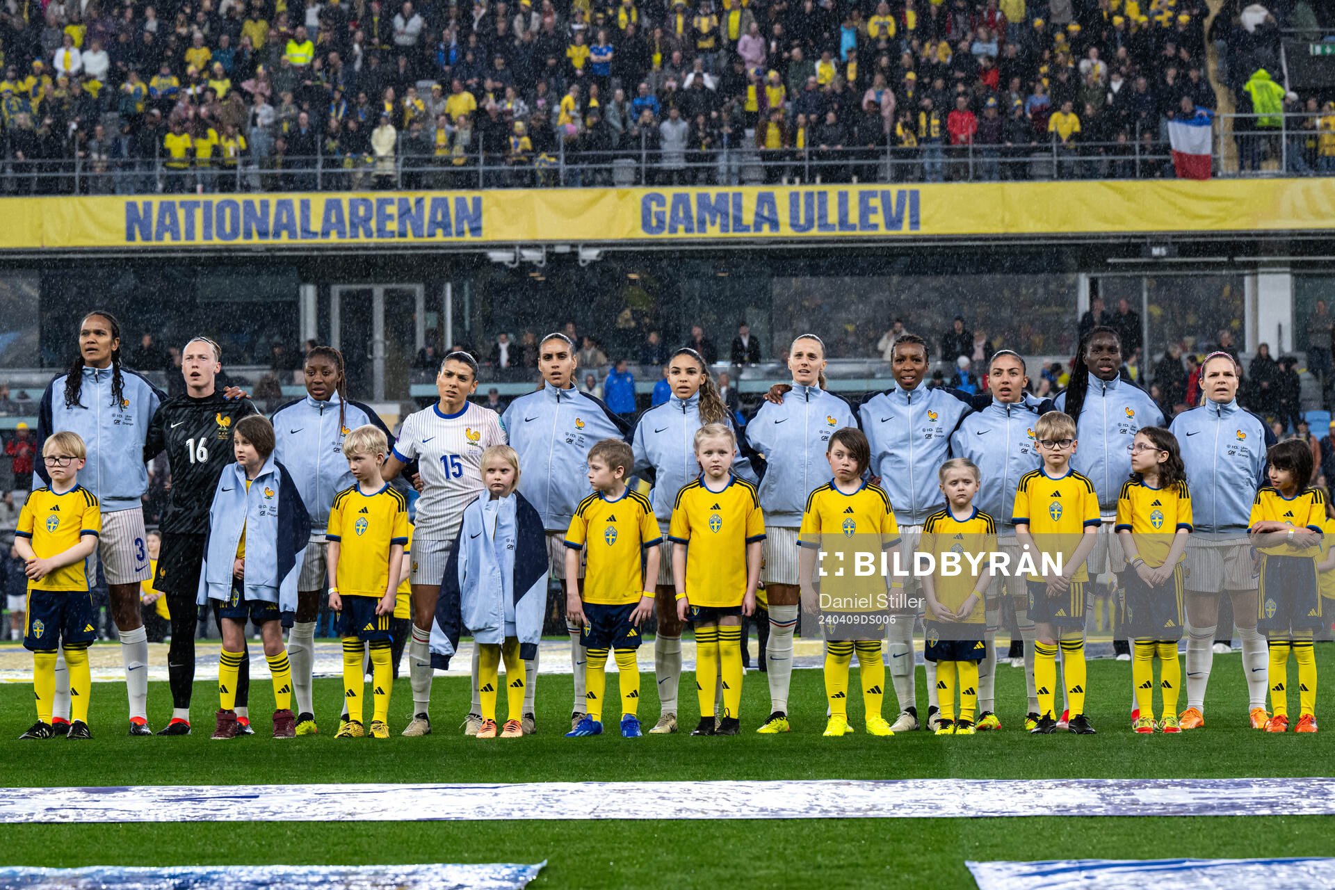 The players of France at line up