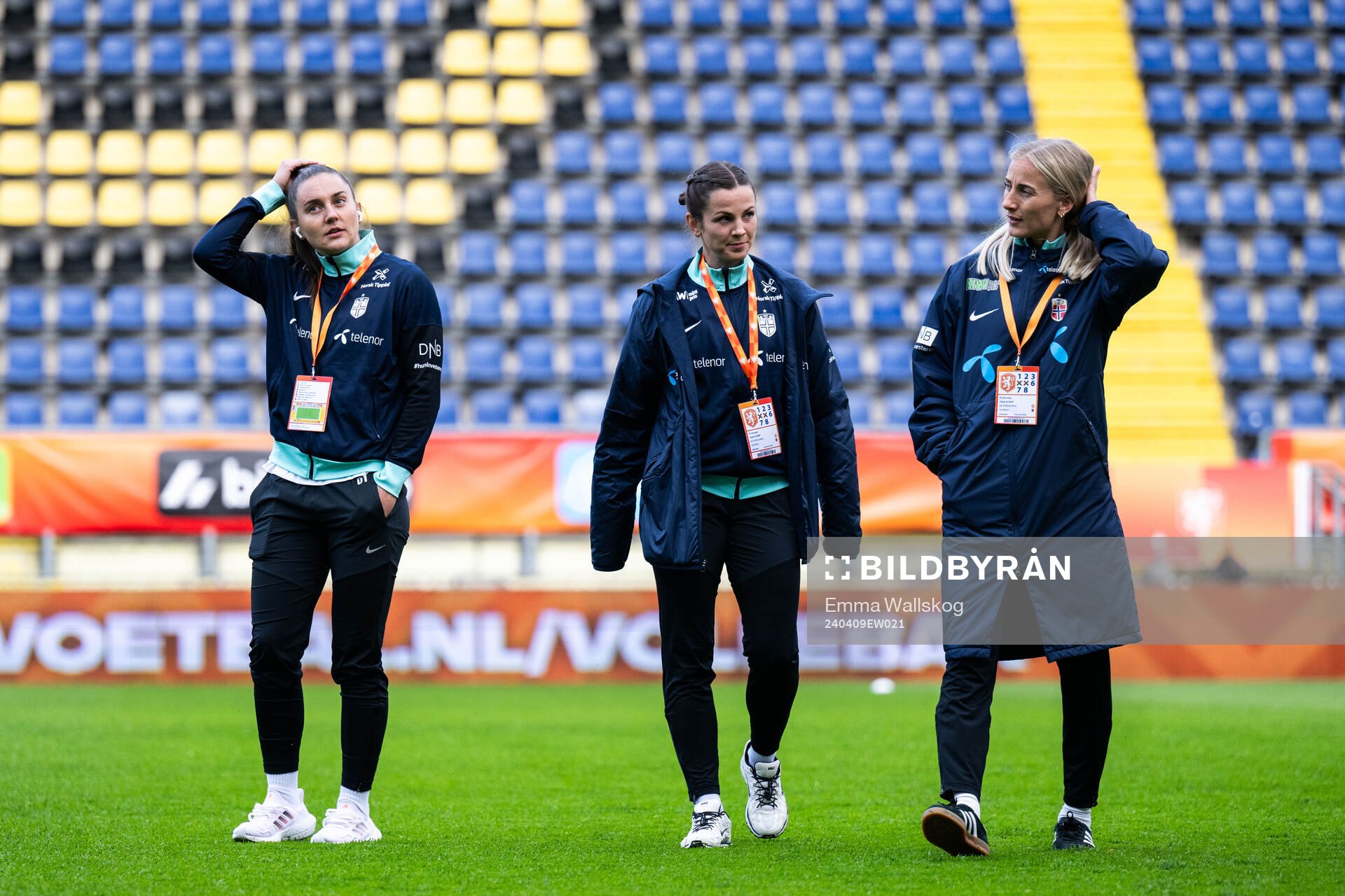 Vilde Bøe Risa, Tuva Hansen and Anja Sønstevold of Norway
