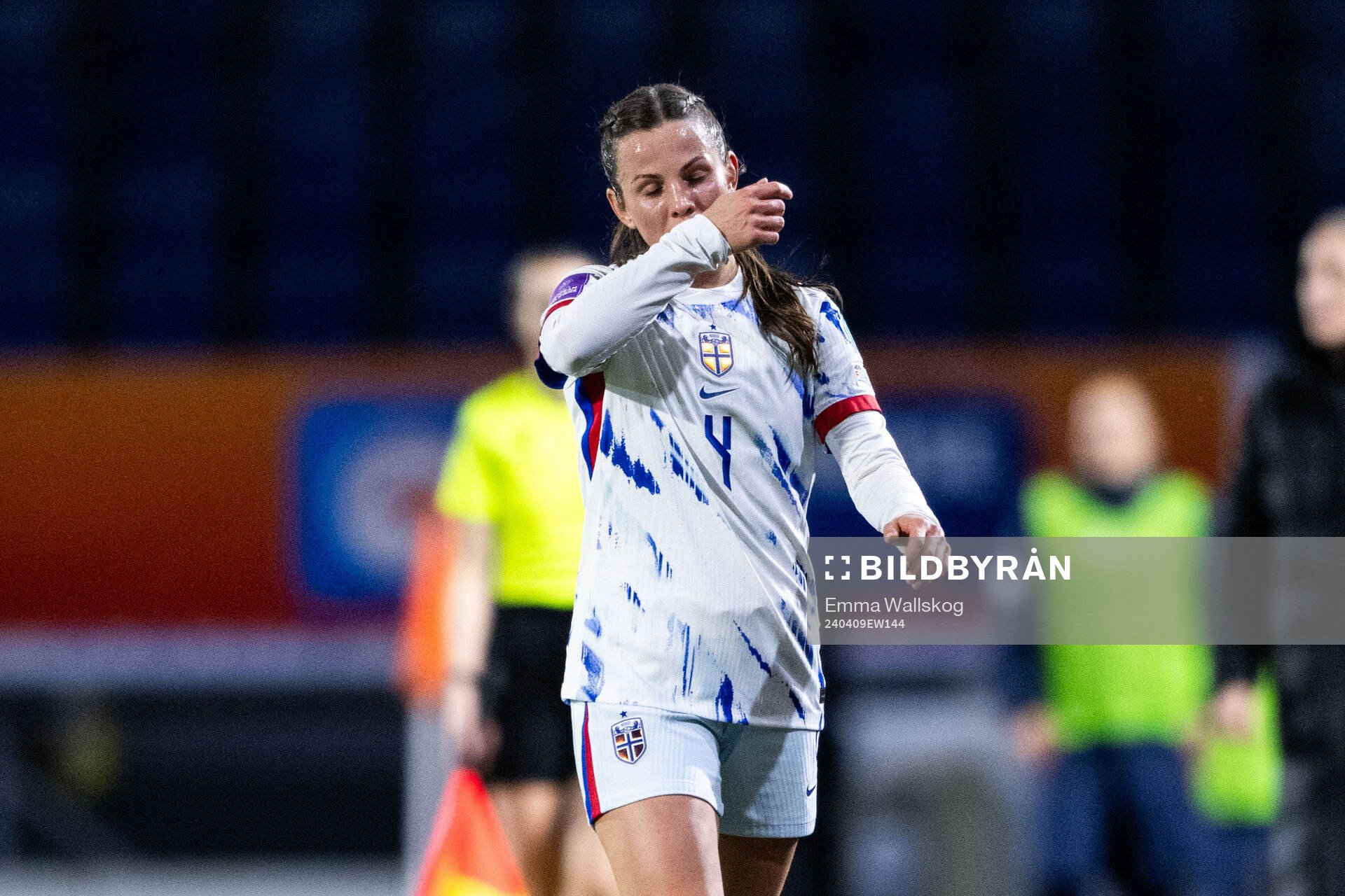 Tuva Hansen of Norway looks dejected