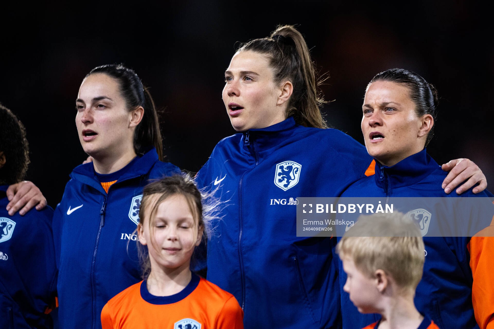 Caitlin Dijkstra, goalkeeper Lize Kop and Sherida Spitse of