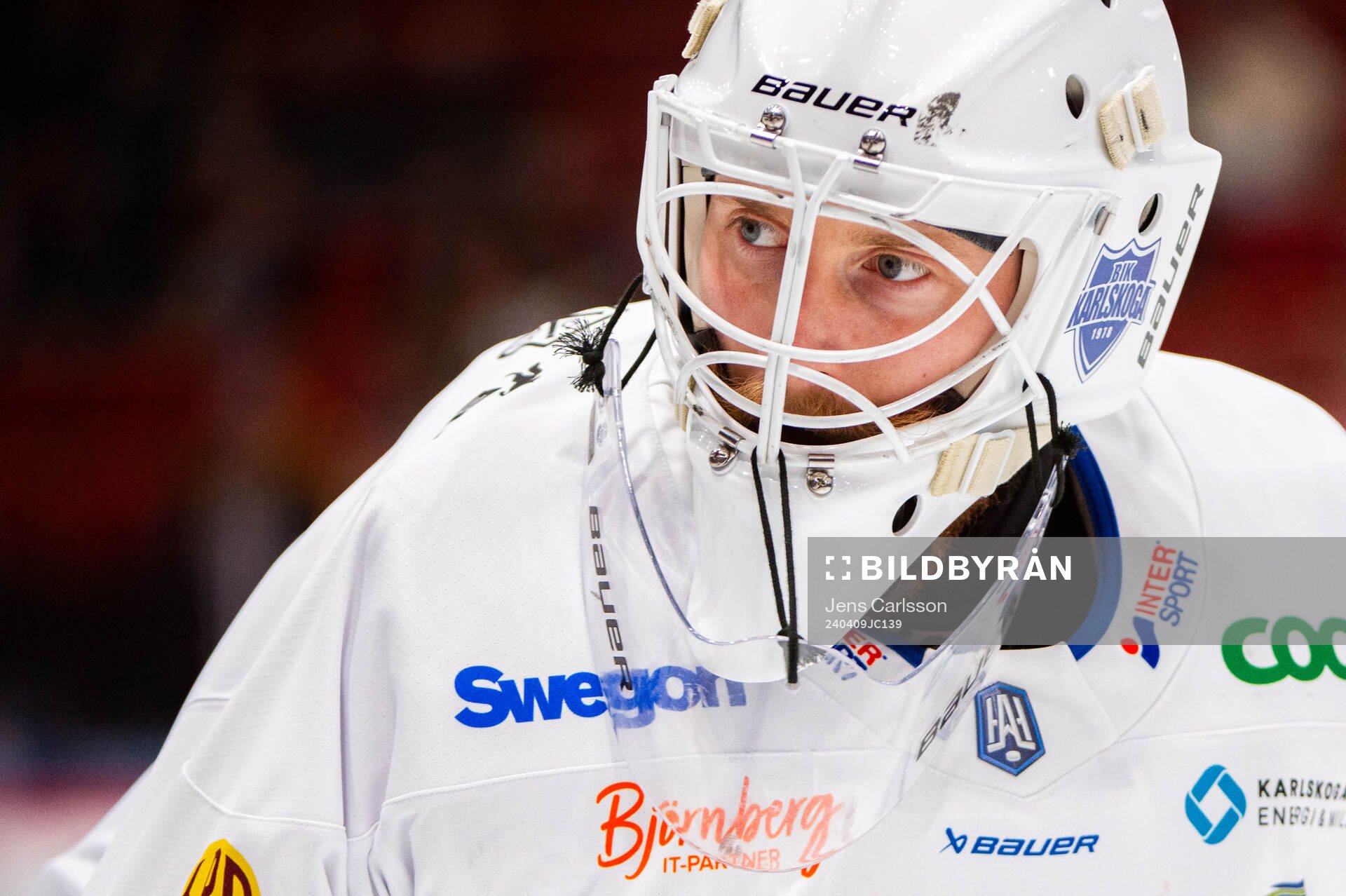 Karlskogas målvakt Victor Brattström