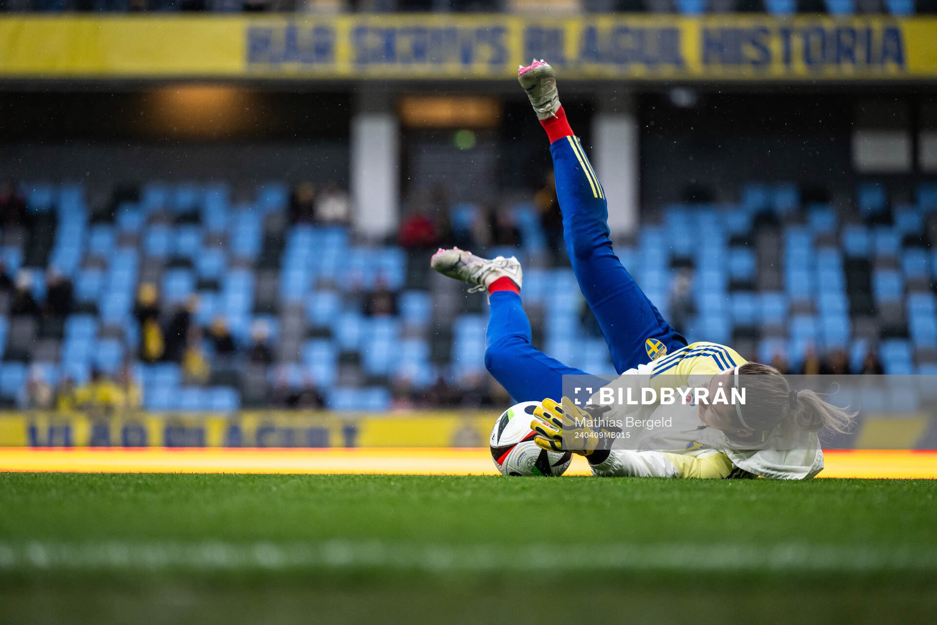 Goalkeeper Jennifer Falk of Sweden