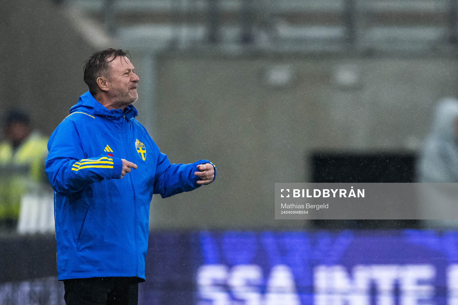 Head coach Peter Gerhardsson of Sweden