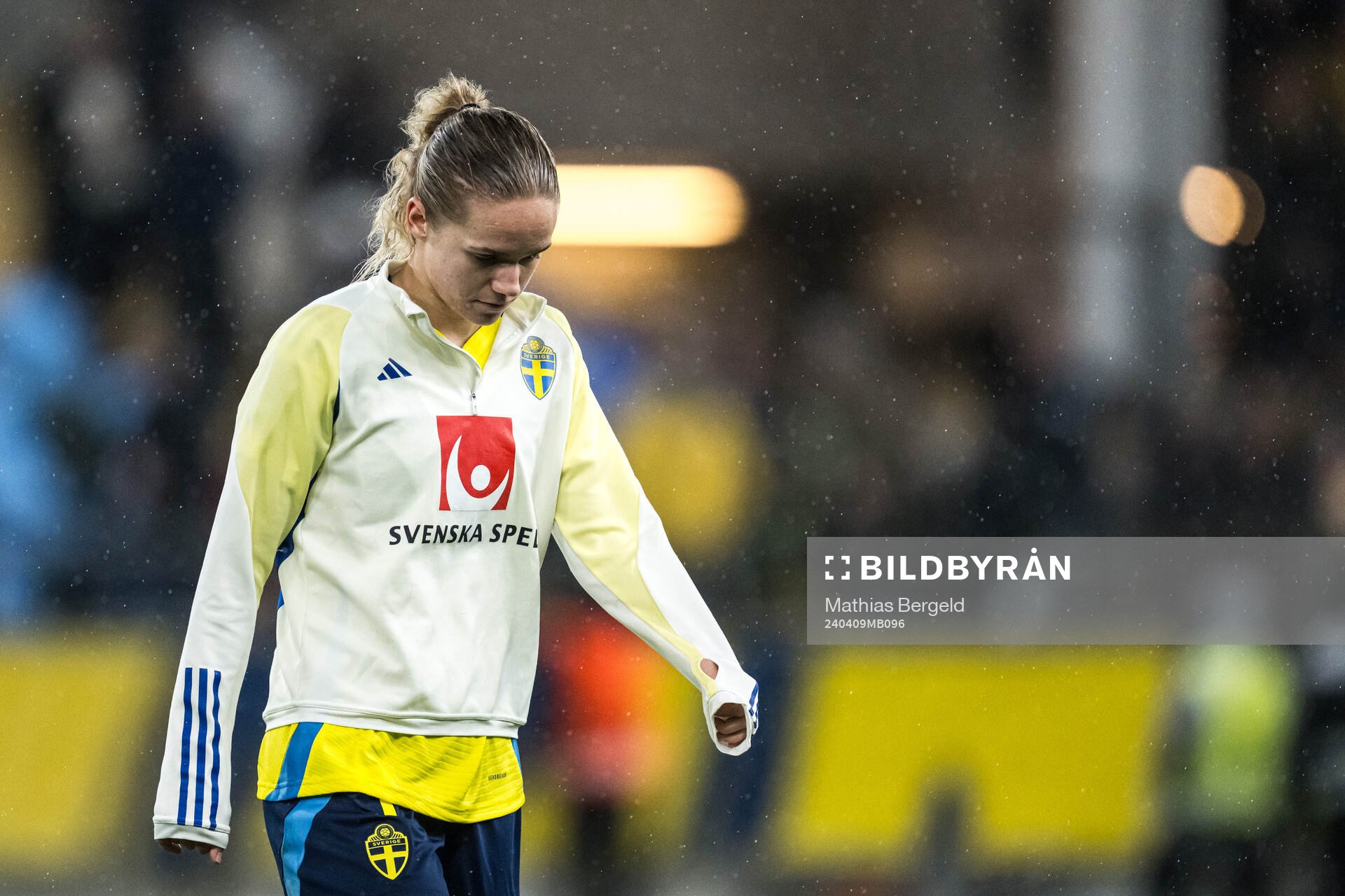 Hanna Lundkvist of Sweden looks dejected