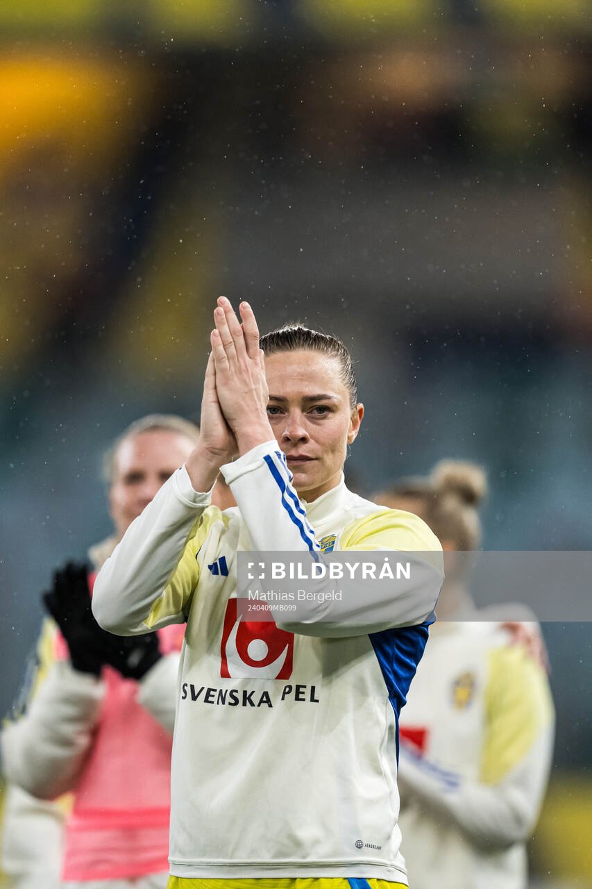Fridolina Rolfö of Sweden after the UEFA Women's Euro Qualifier football match between Sweden and France on April 9, 2024 in Gothenburg.