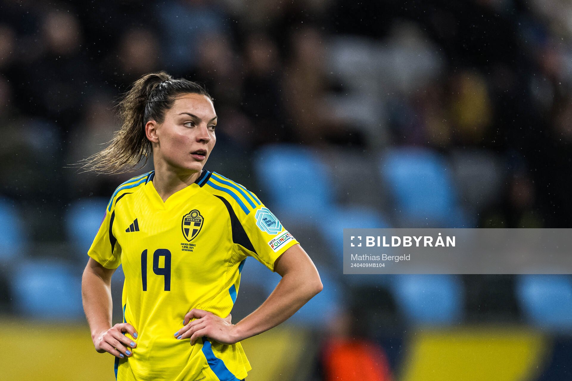 Johanna Rytting Kaneryd of Sweden looks dejected