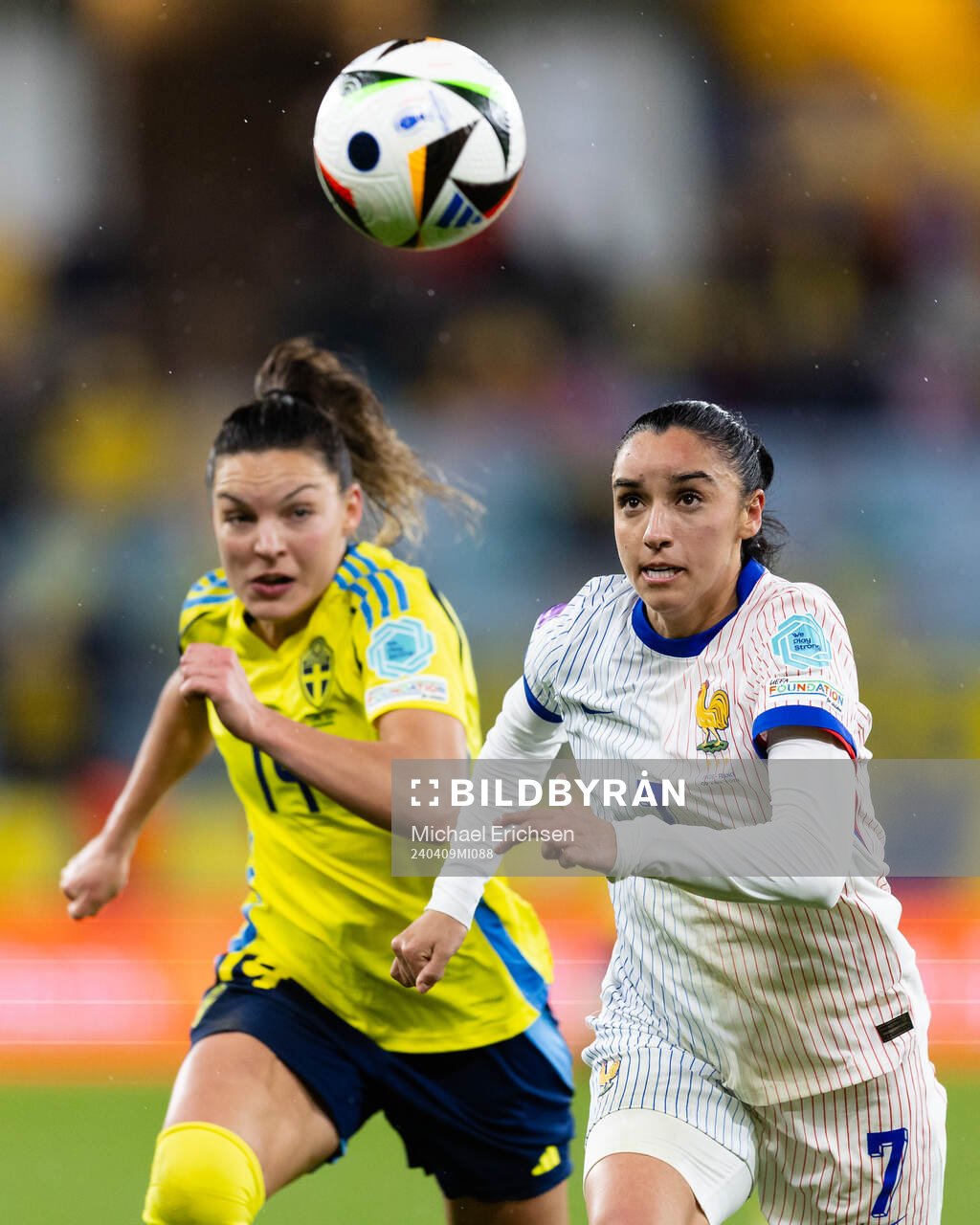 Johanna Rytting Kaneryd of Sweden and Sakina Karchaoui of