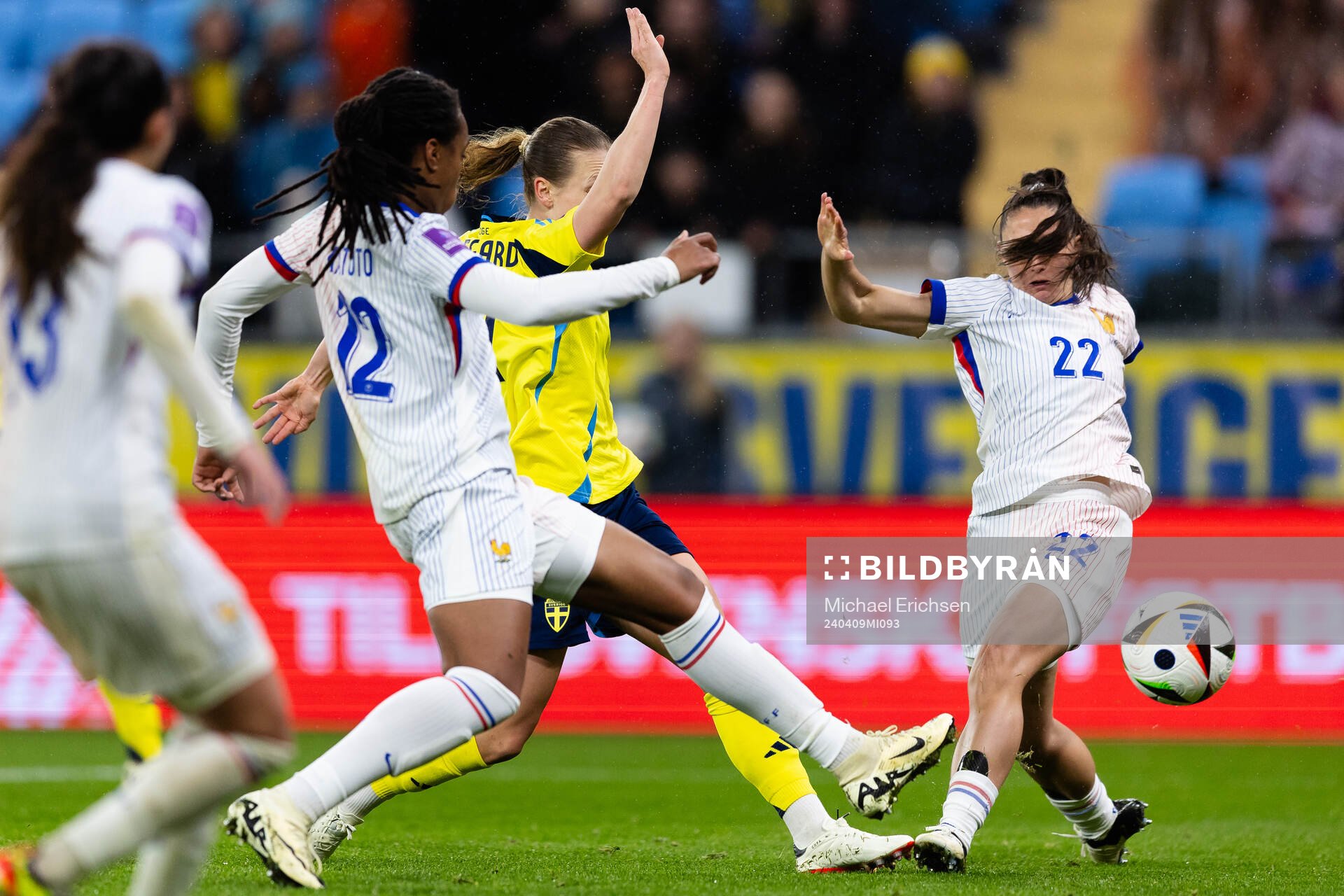 Anna Anvegård of Sweden with a shot