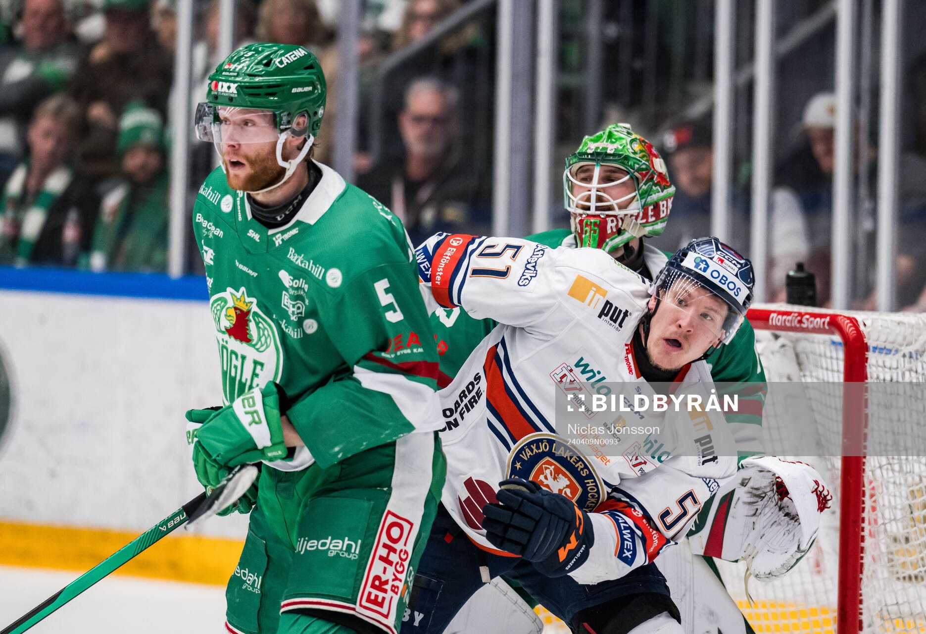 Rögles Ludvig Claesson och Växjös Emil Sylvegård