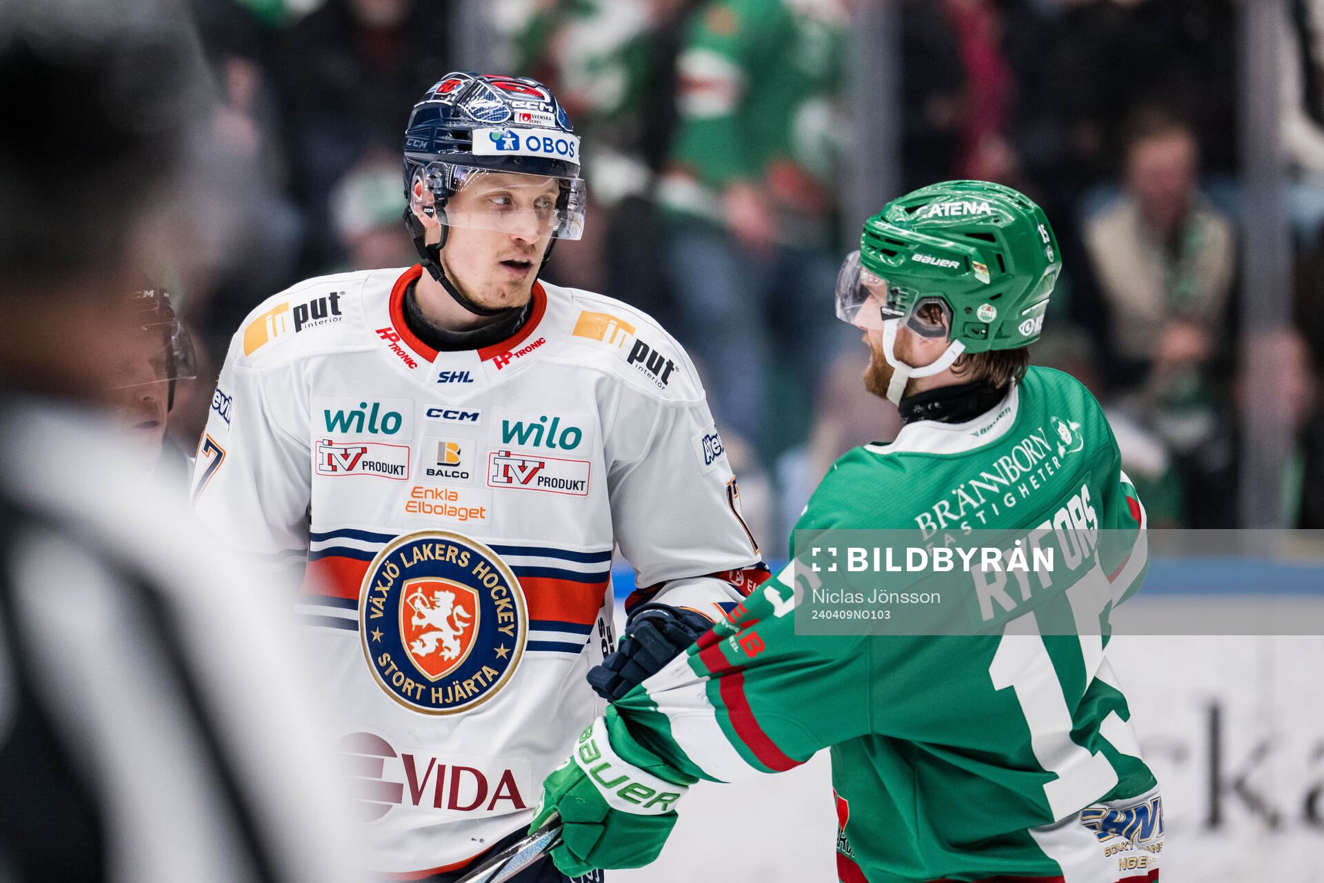 Växjös Gabriel Carlsson och Rögles Simon Ryfors