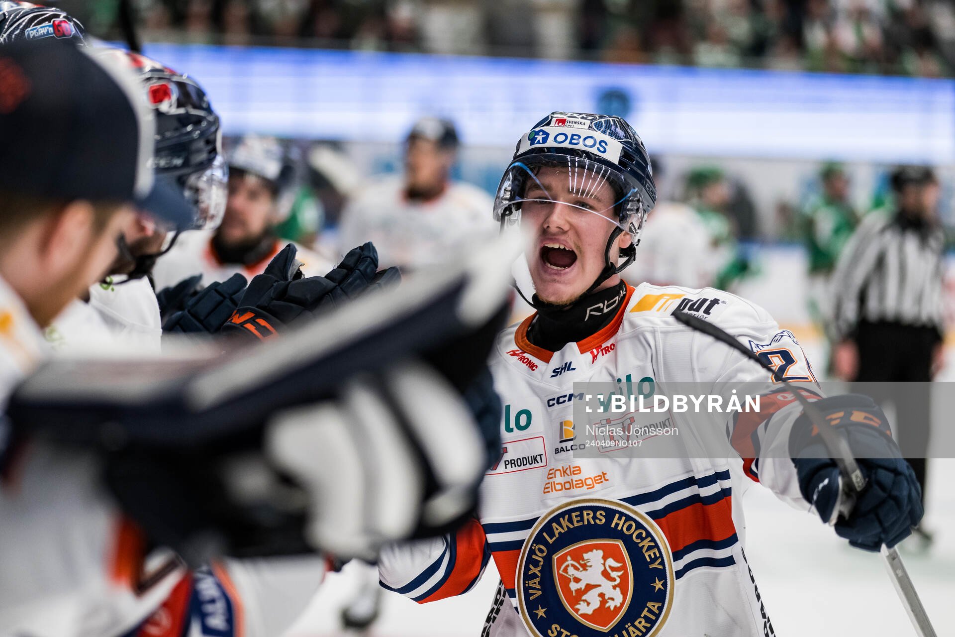 Växjös Filip Eriksson jublar