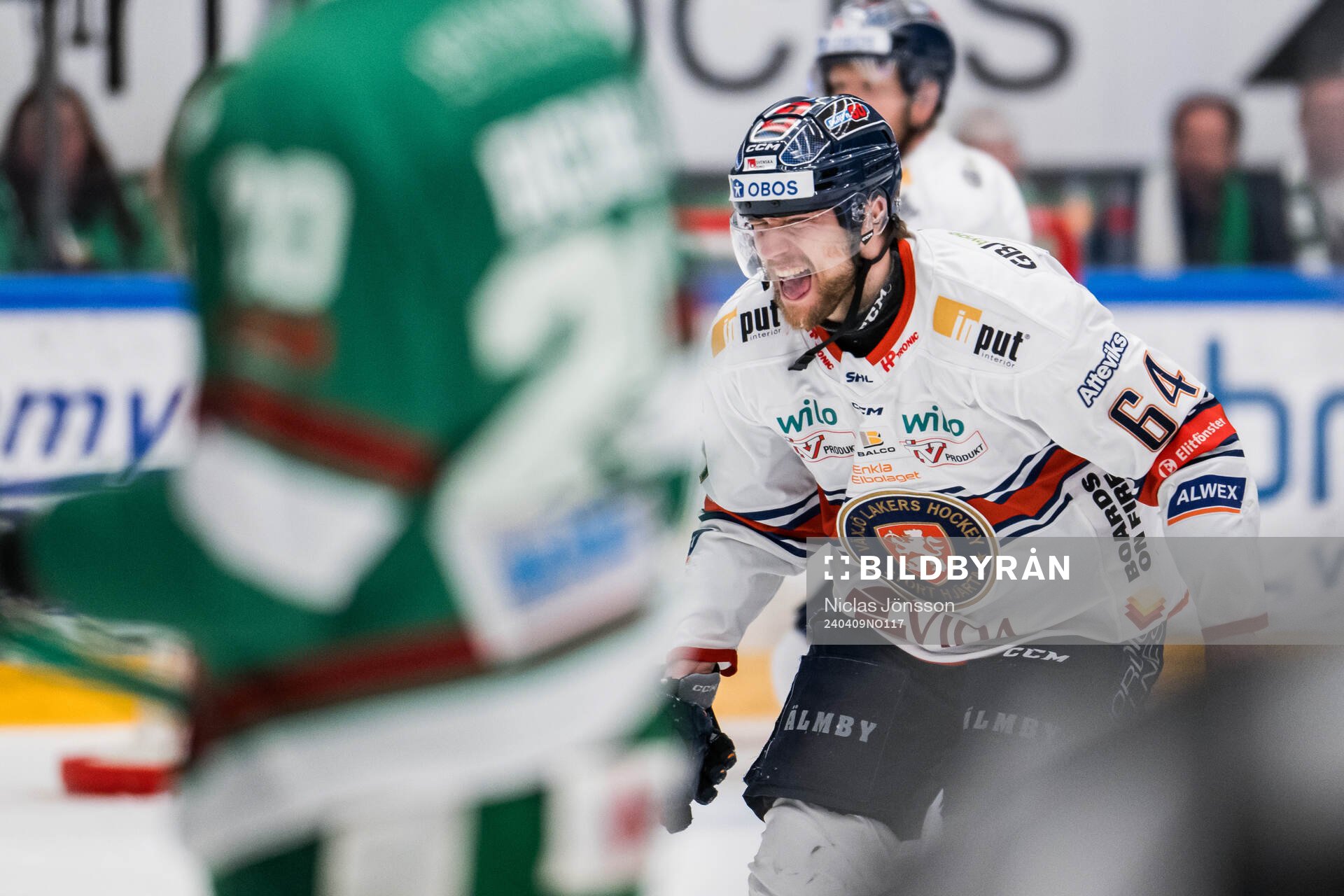 Växjös Eric Martinsson har ont