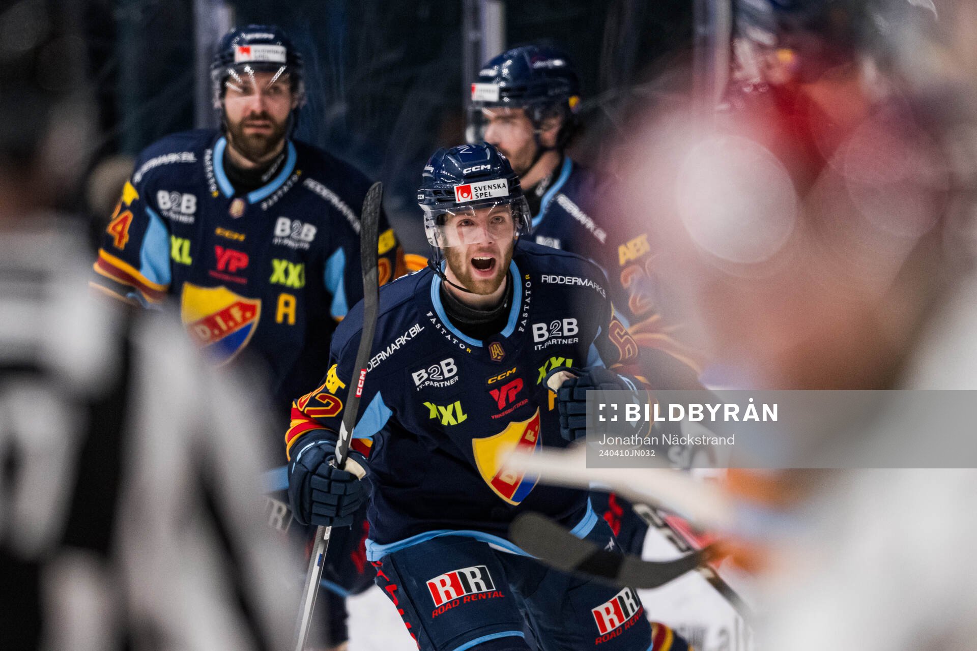 Djurgårdens Wiktor Nilsson jublar