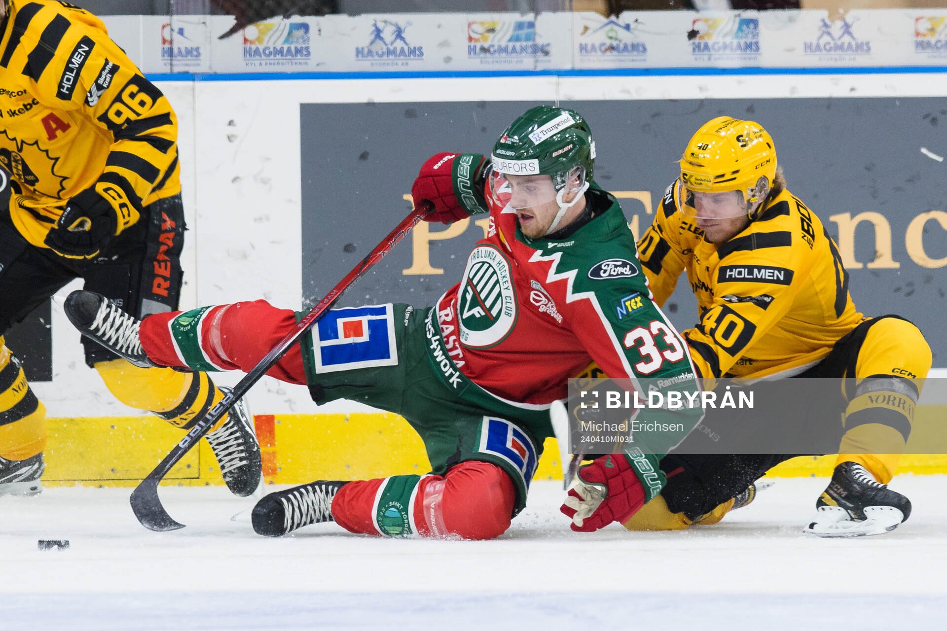 Frölundas Linus Högberg och Skellefteås Anton Heikkinen