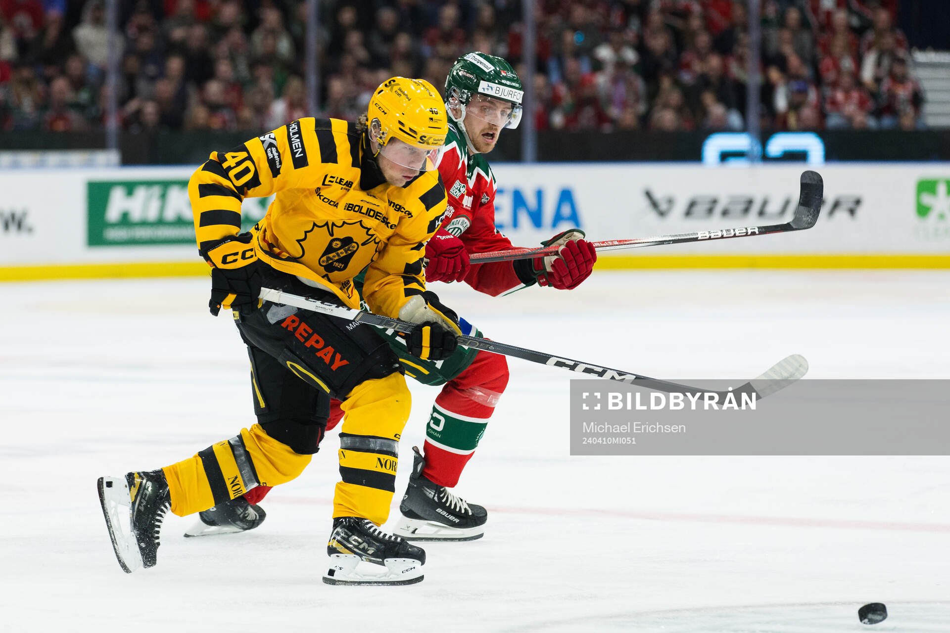 Skellefteås Andreas Johnson och Frölundas Linus Högberg