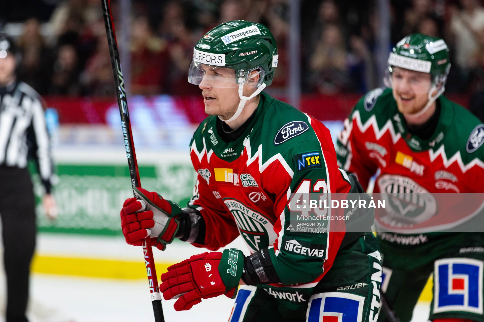 Frölundas Tom Nilsson jublar
