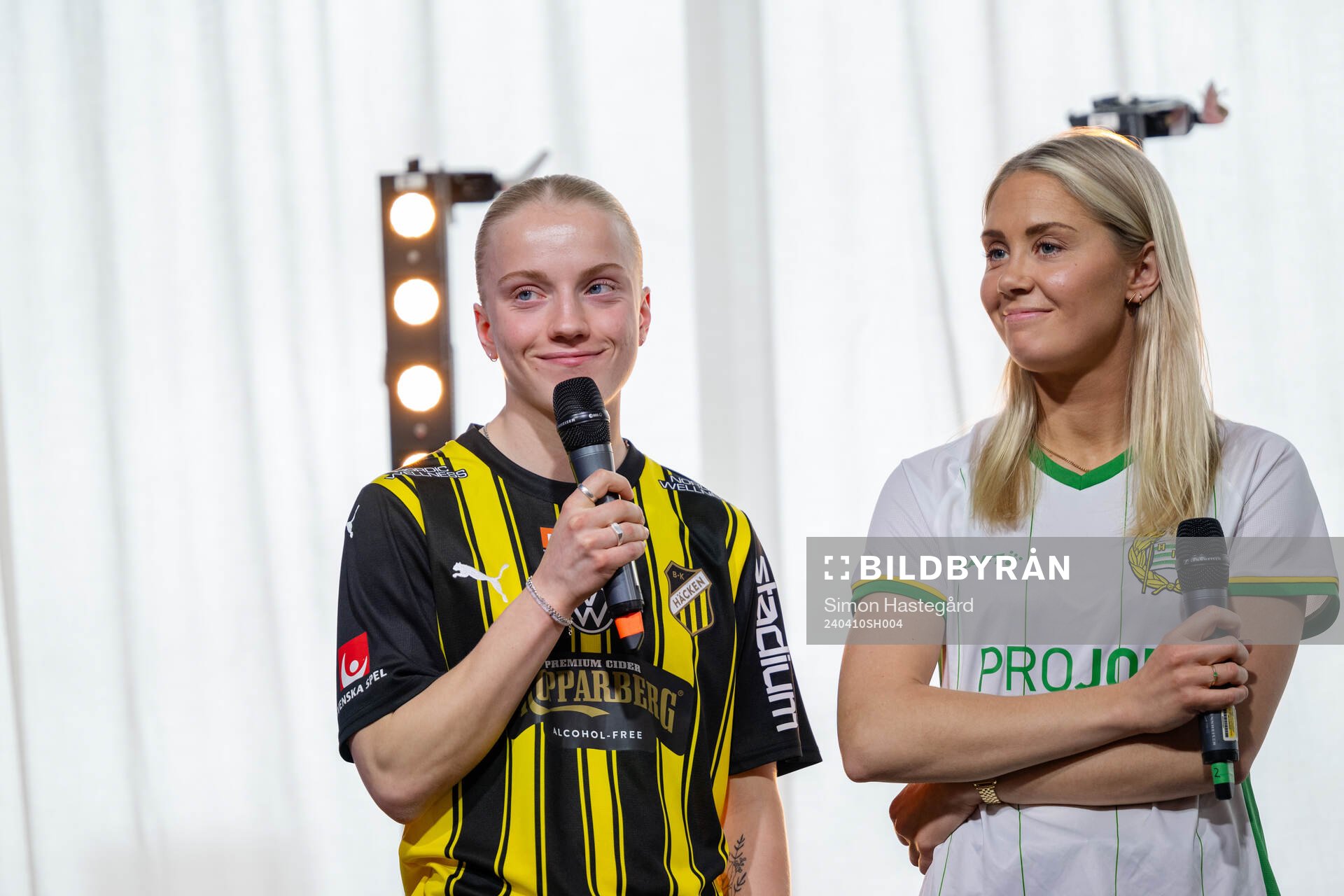 Anna Sandberg, Häcken, och Alice Carlsson, Hammarby