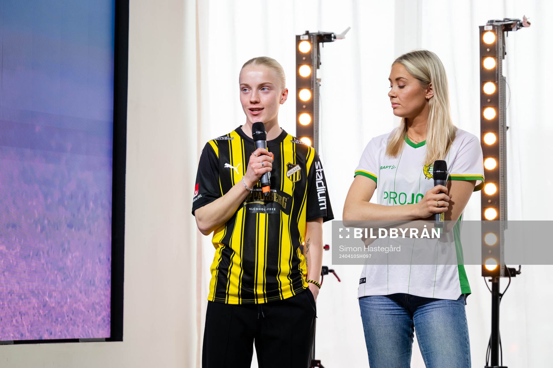 Anna Sandberg, Häcken, och Alice Carlsson, Hammarby