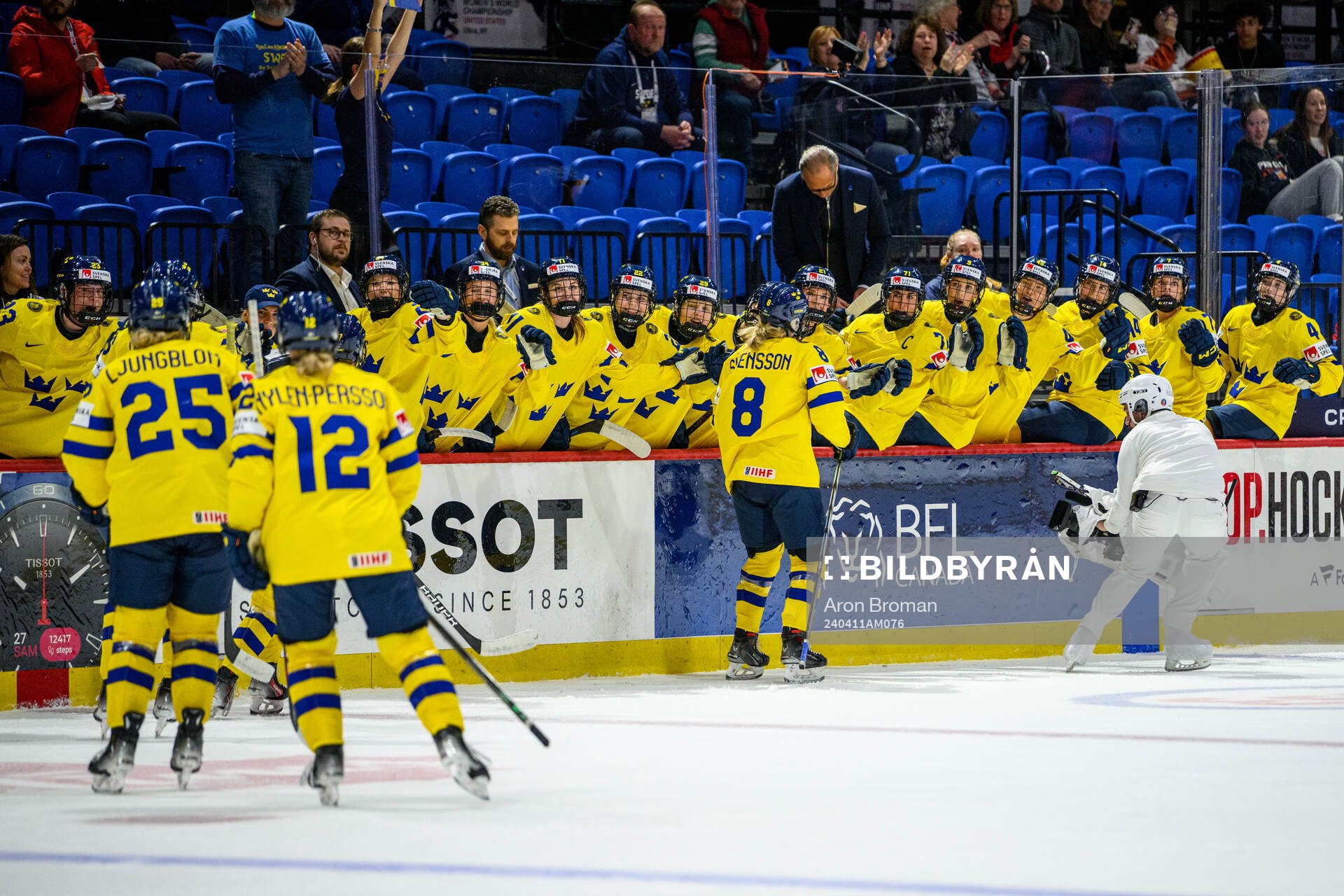 Hilda Svensson of Sweden celebrates