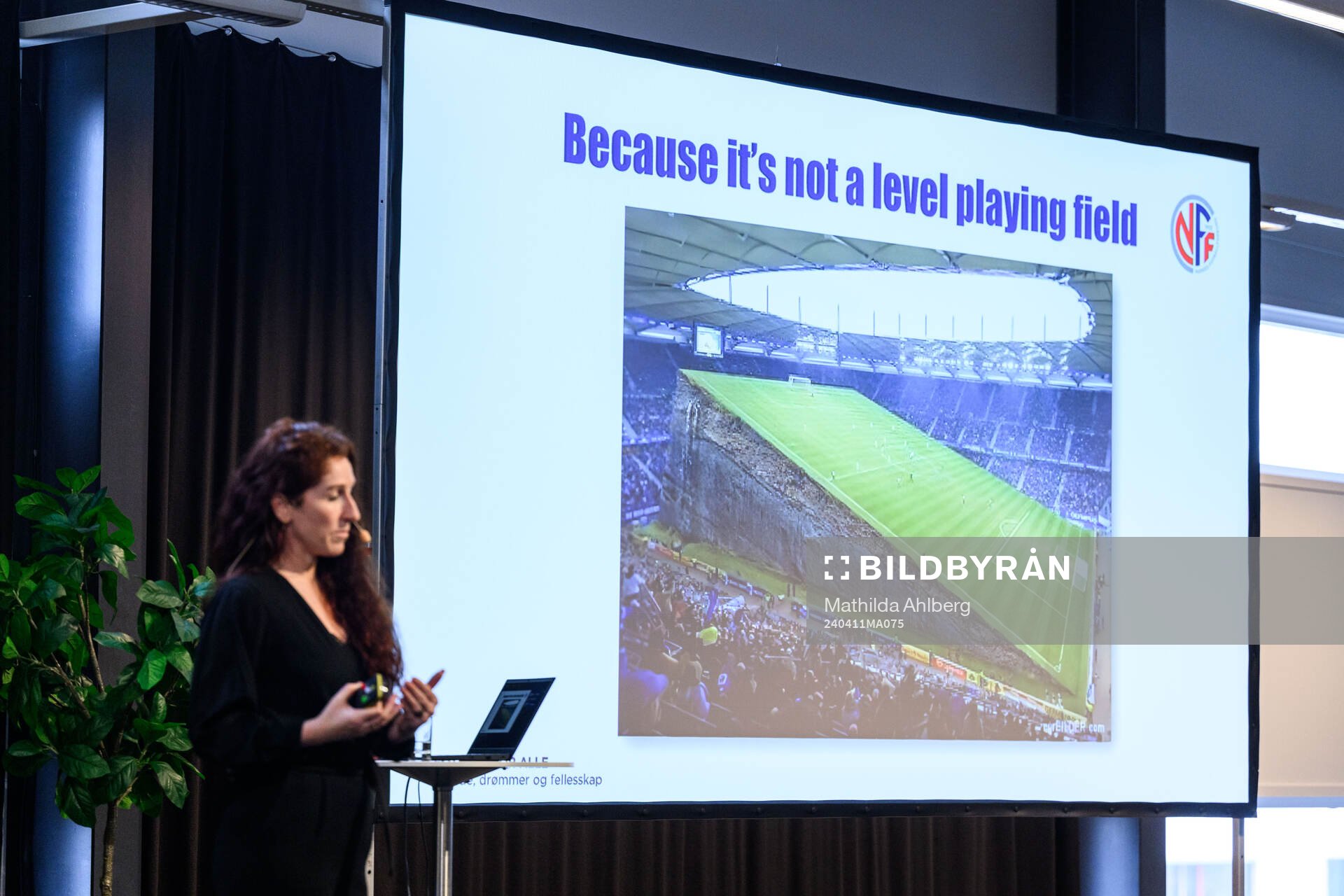 Lise Klaveness, president of the Norwegian Football