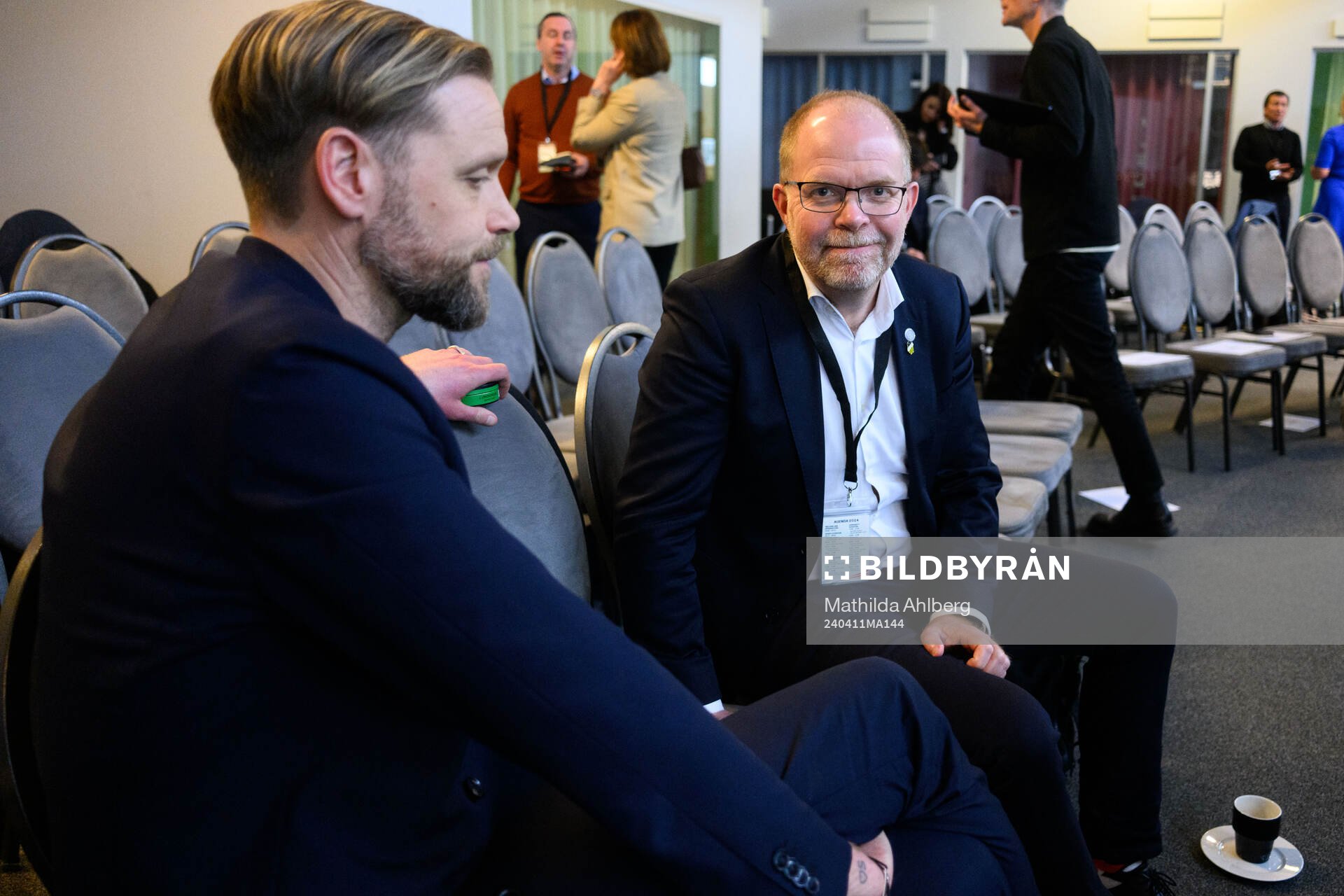 Marcus Jodin, club manager of Häcken and Anders Billström chairman of Häcken during the event Elevation 2024 on April 11, 2024 in Malmö. 